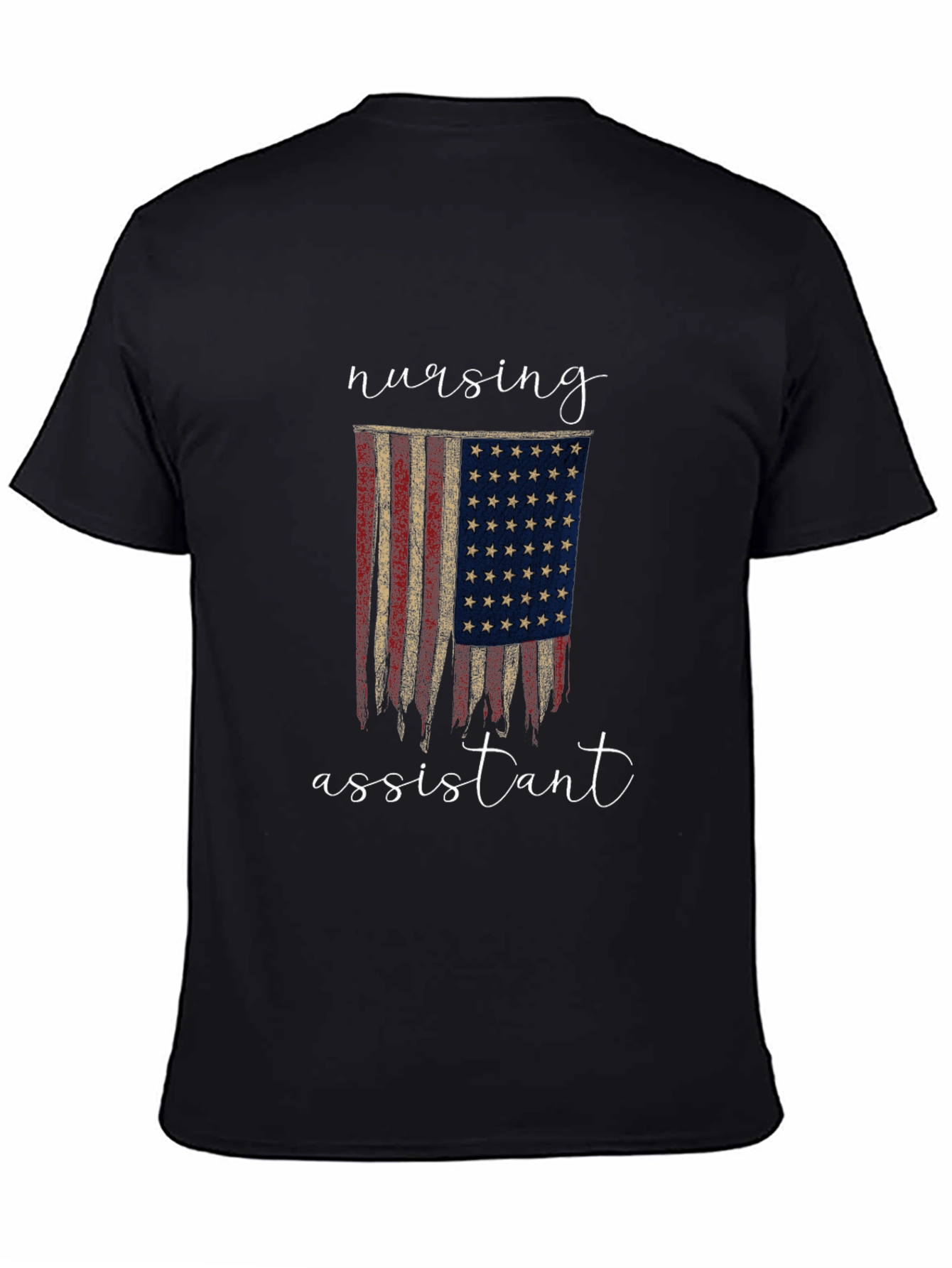 Nursing Assistant American Flag Graphic Tee