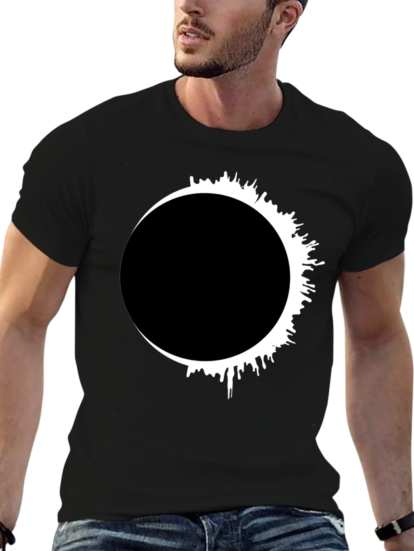 Eclipse Graphic Tee - Mens Black T-Shirt