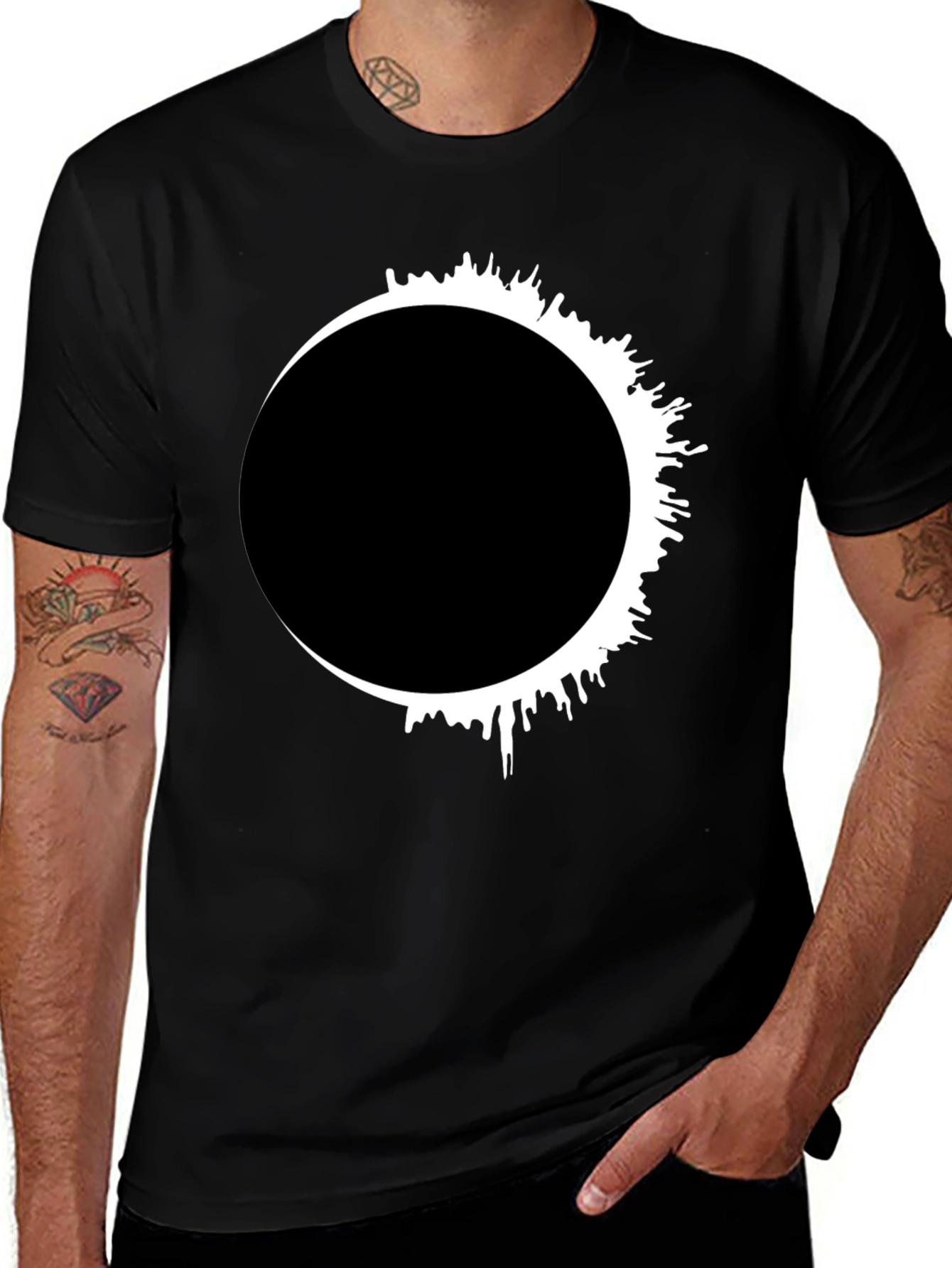 Eclipse Graphic Tee - Mens Black T-Shirt