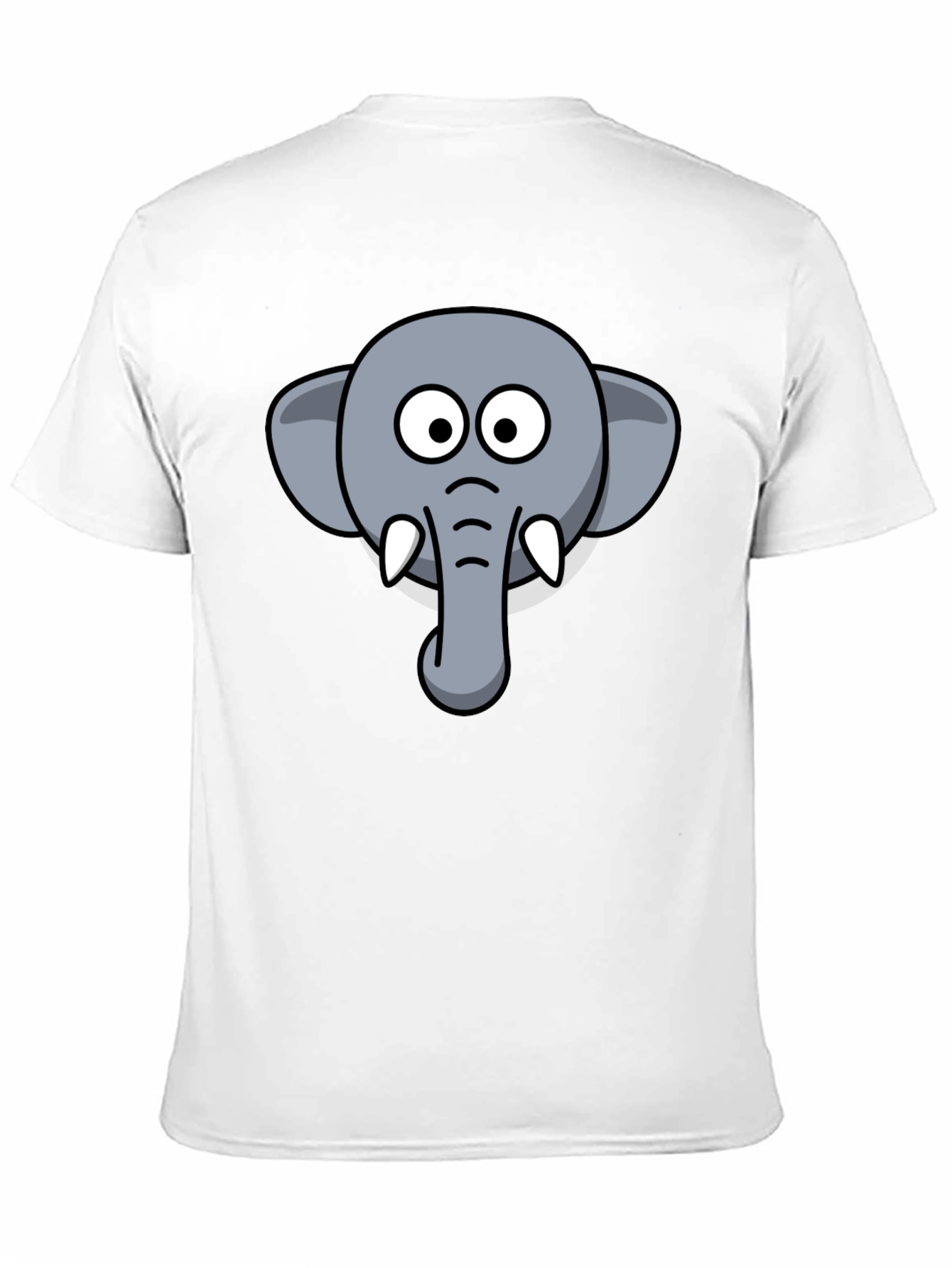 Elephant Graphic Tee - Mens Black Cotton T-Shirt