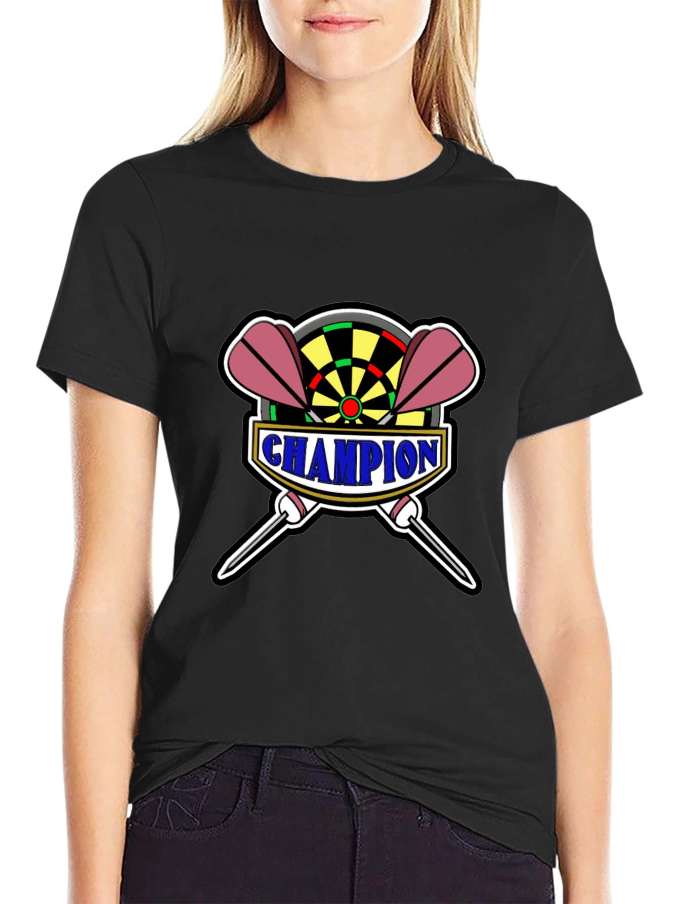 Champion Darts T-Shirt - Black