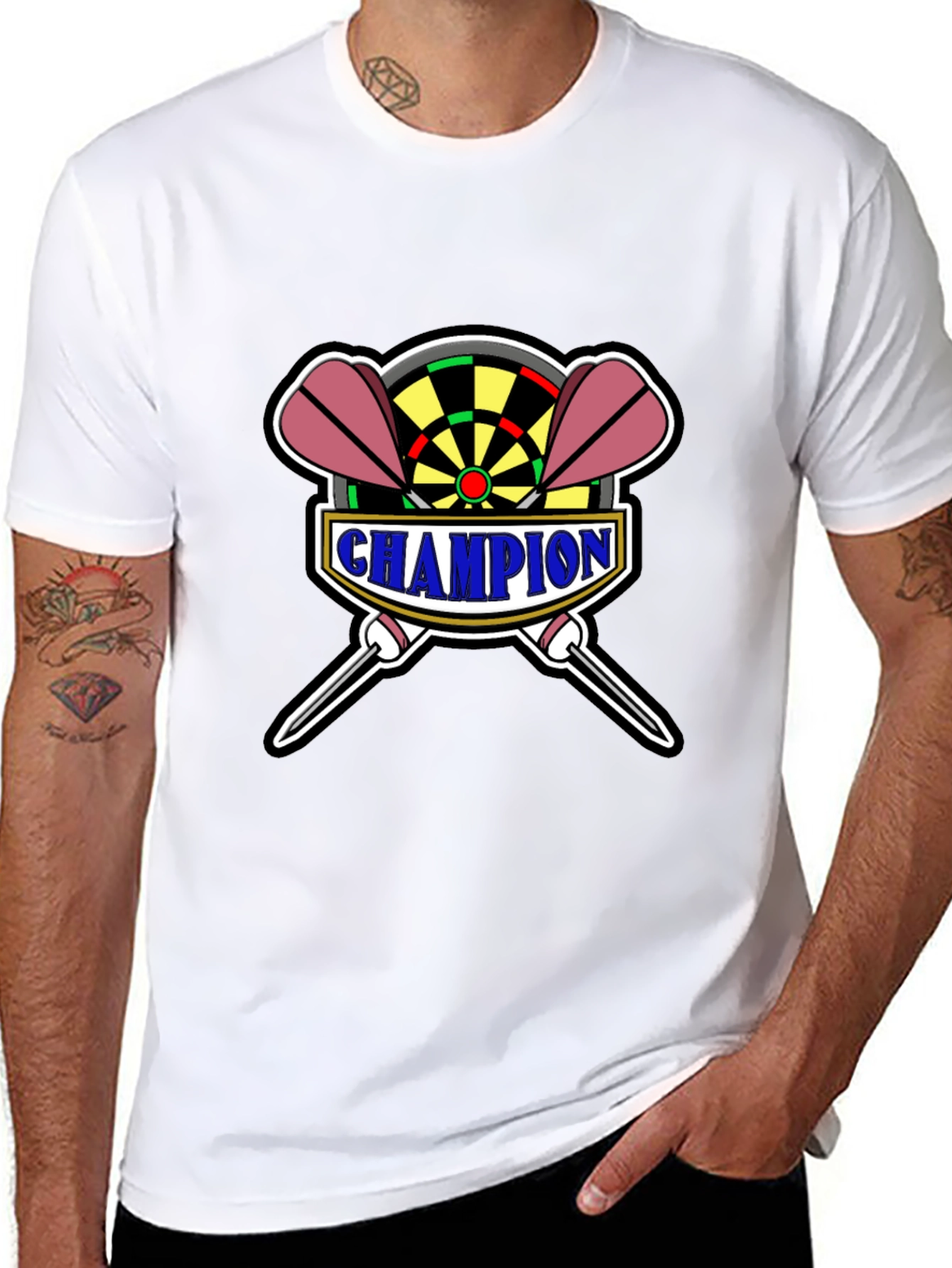 Champion Darts T-Shirt - Black