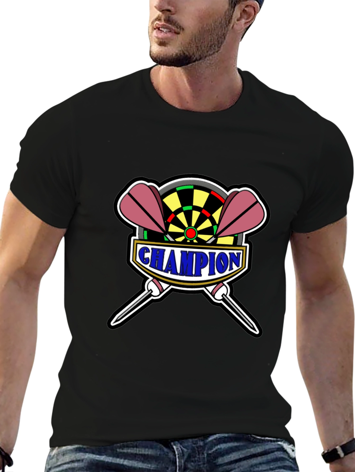 Champion Darts T-Shirt - Black