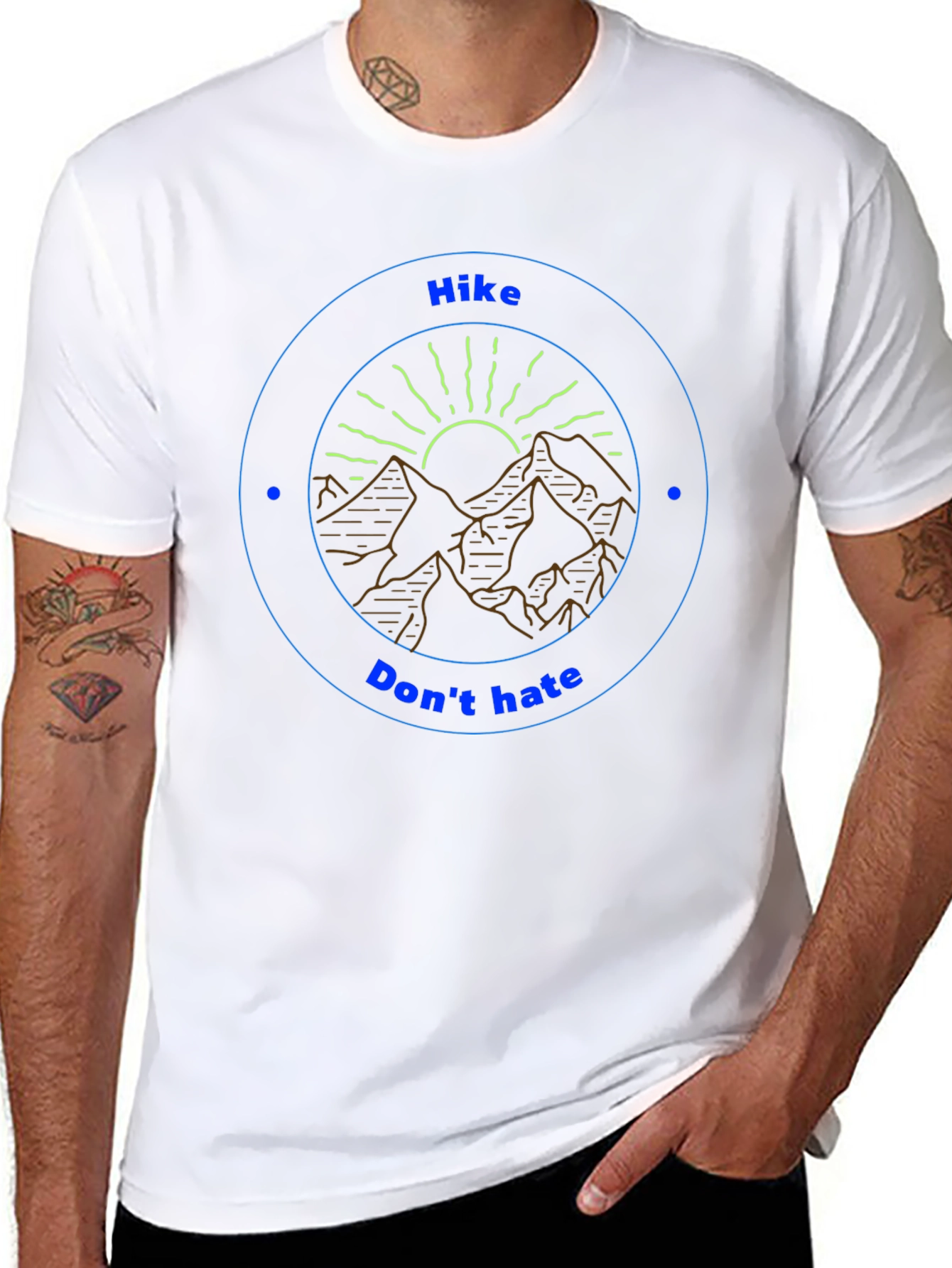 Hike Dont Hate Graphic Tee - Nature Lovers T-Shirt