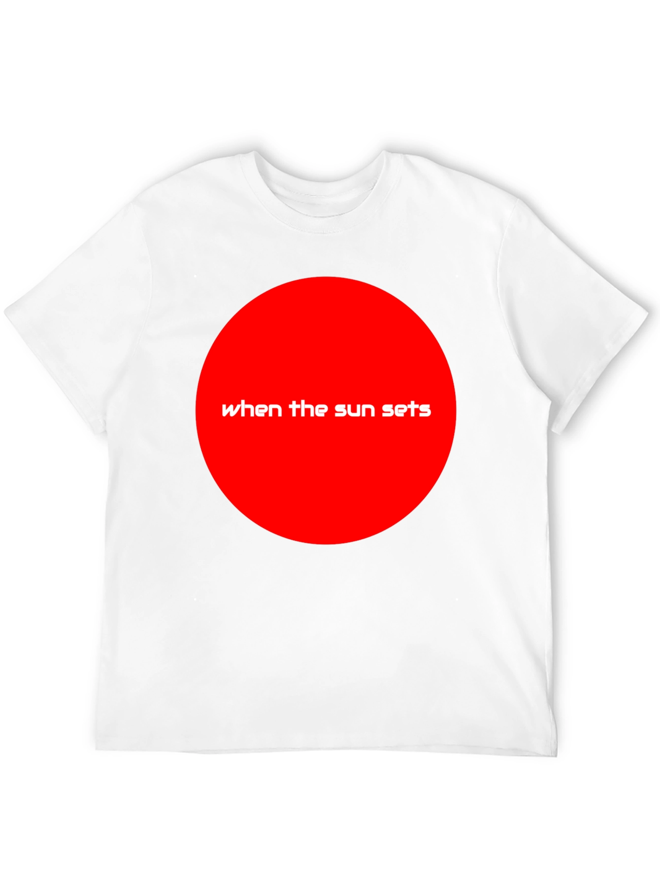Sunset Graphic Tee - When The Sun Sets Shirt