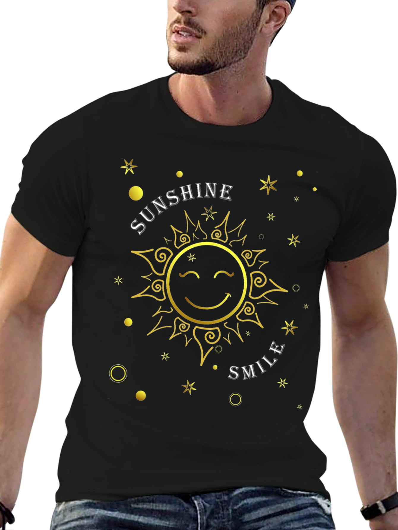 Sunshine Smile Graphic Tee - Positive Vibes Shirt