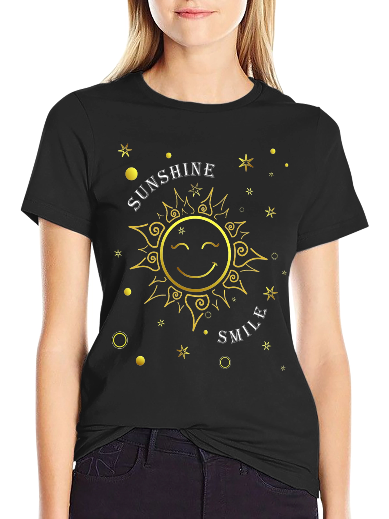 Sunshine Smile Graphic Tee - Positive Vibes Shirt