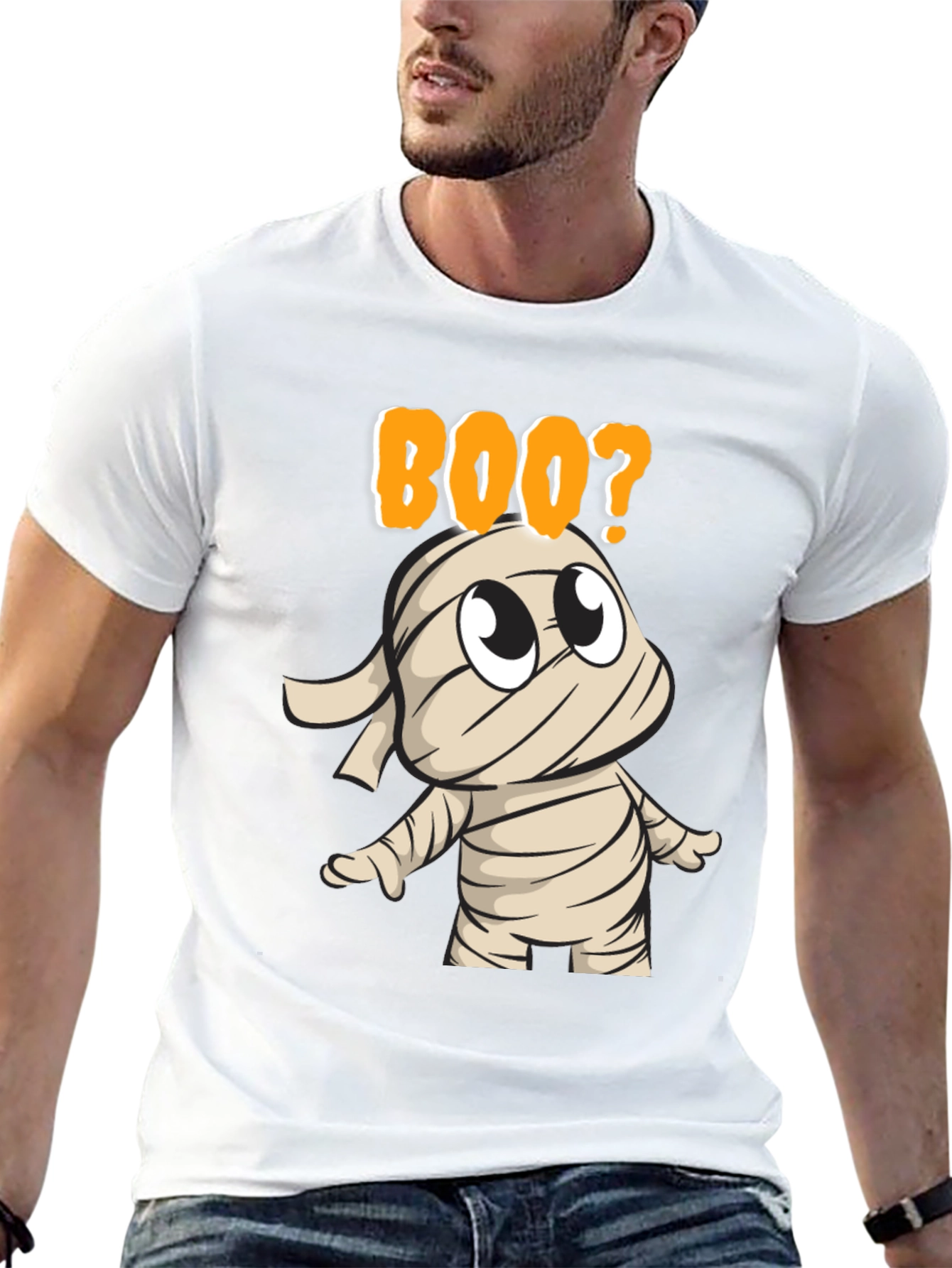 Boo? Mummy Graphic Tee - Halloween Shirt