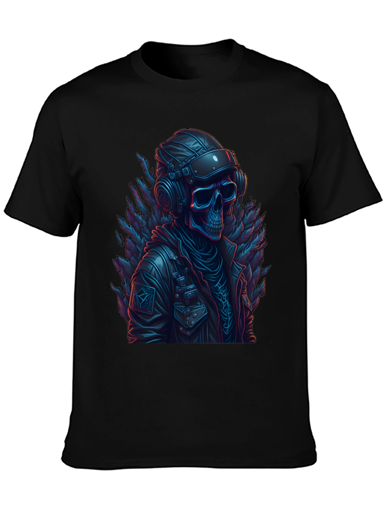 Skull Pilot Graphic Tee - Edgy Fashion