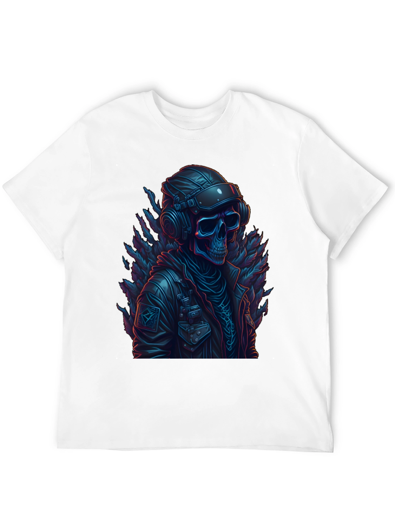 Skull Pilot Graphic Tee - Edgy Fashion