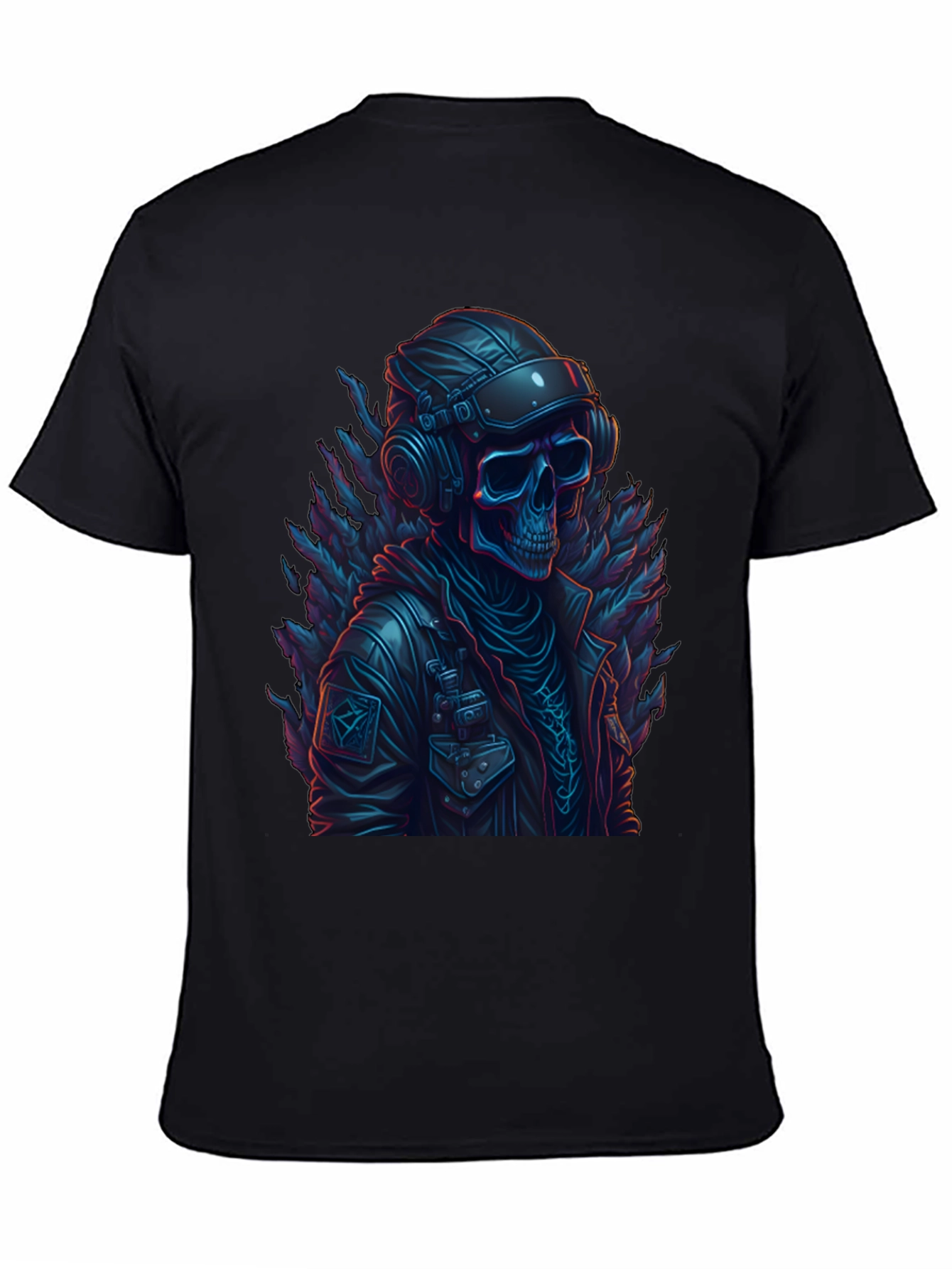 Skull Pilot Graphic Tee - Edgy Fashion