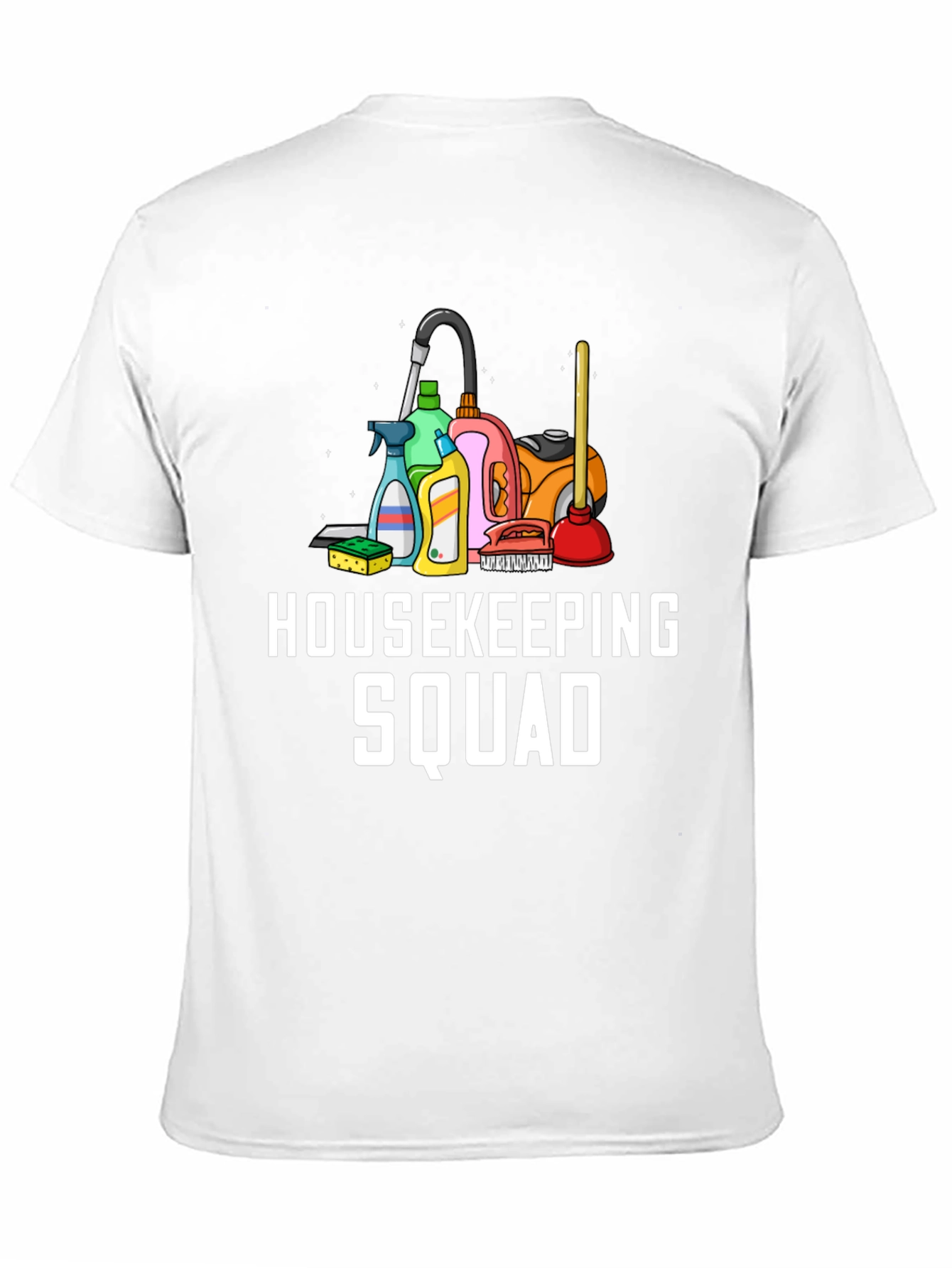 Housekeeping Squad Black Graphic Tee