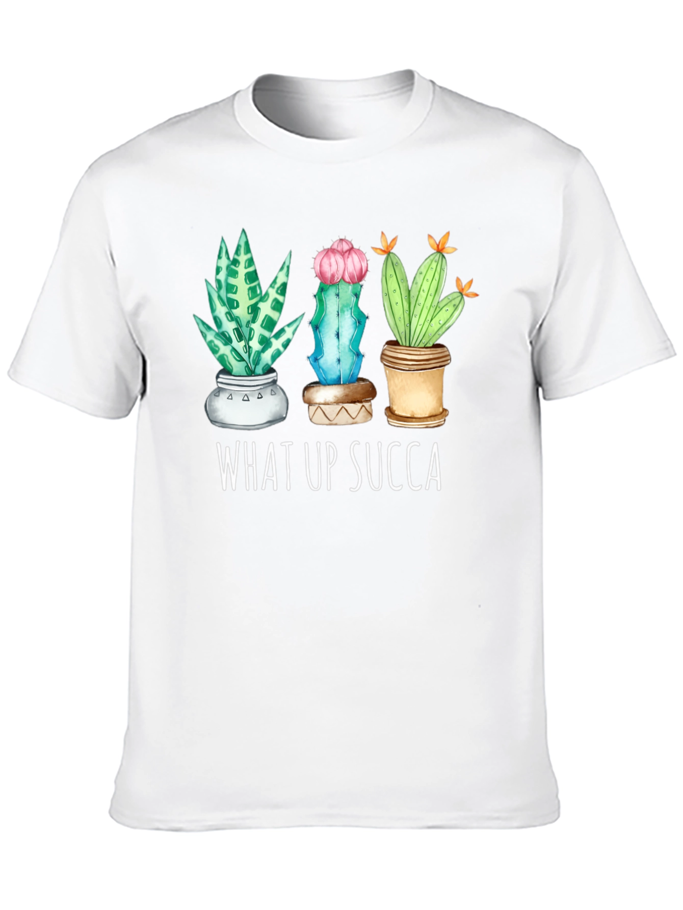 What Up Succa Cactus Graphic Tee
