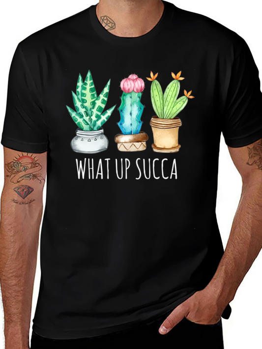 What Up Succa Cactus Graphic Tee