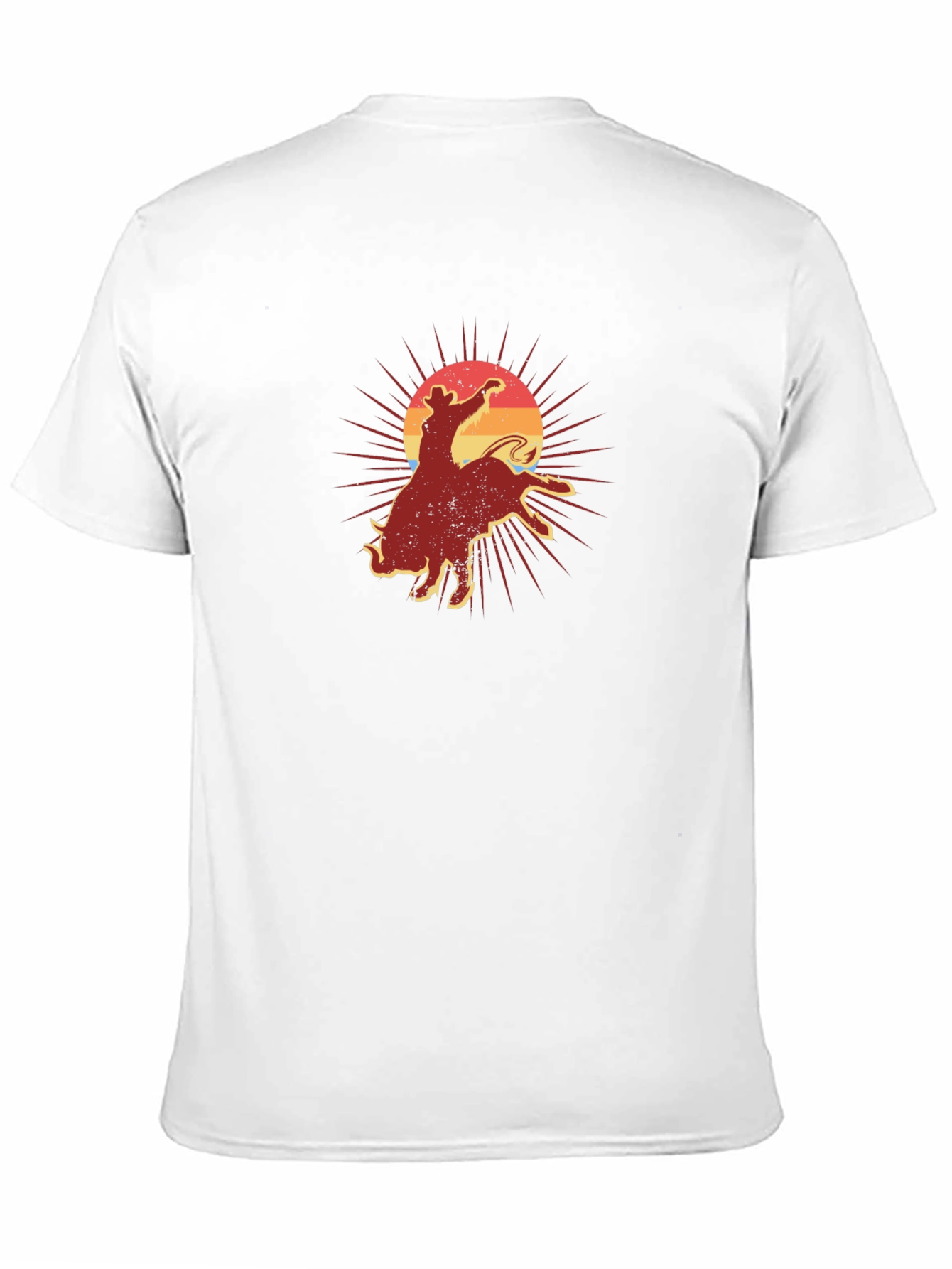 Retro Rodeo Graphic Tee - Black Cotton T-Shirt