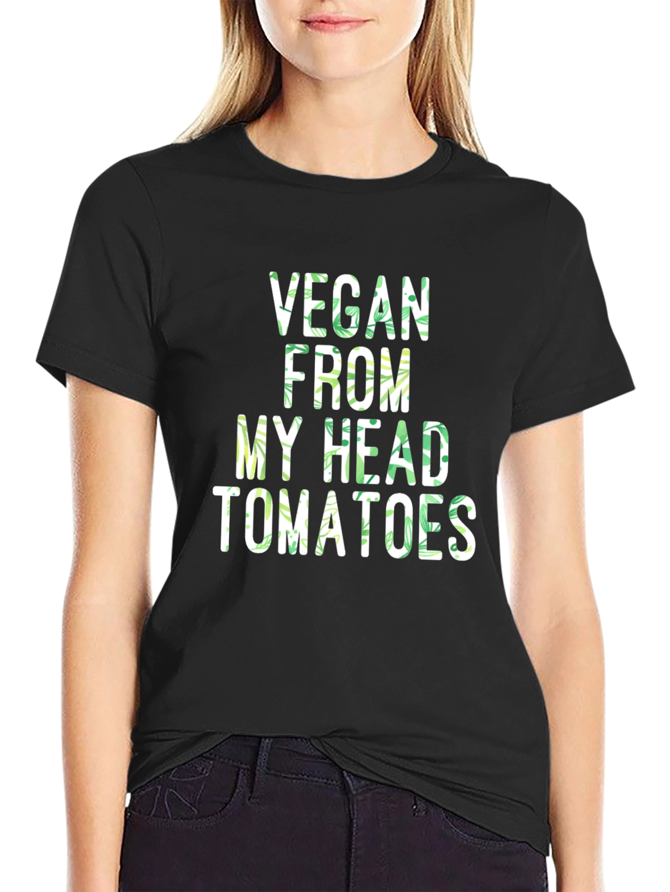 Vegan Head Tomatoes Graphic T-Shirt