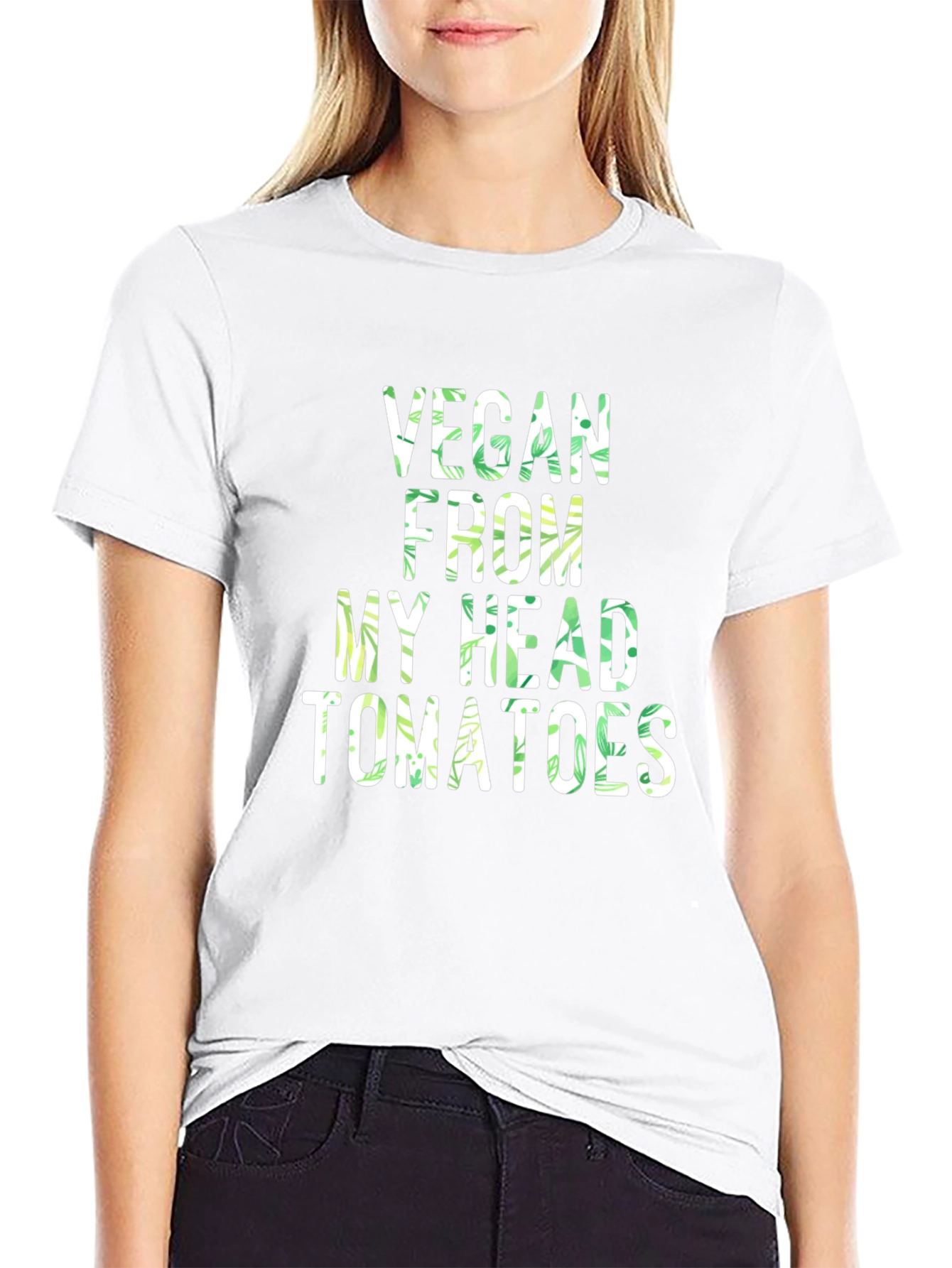 Vegan Head Tomatoes Graphic T-Shirt