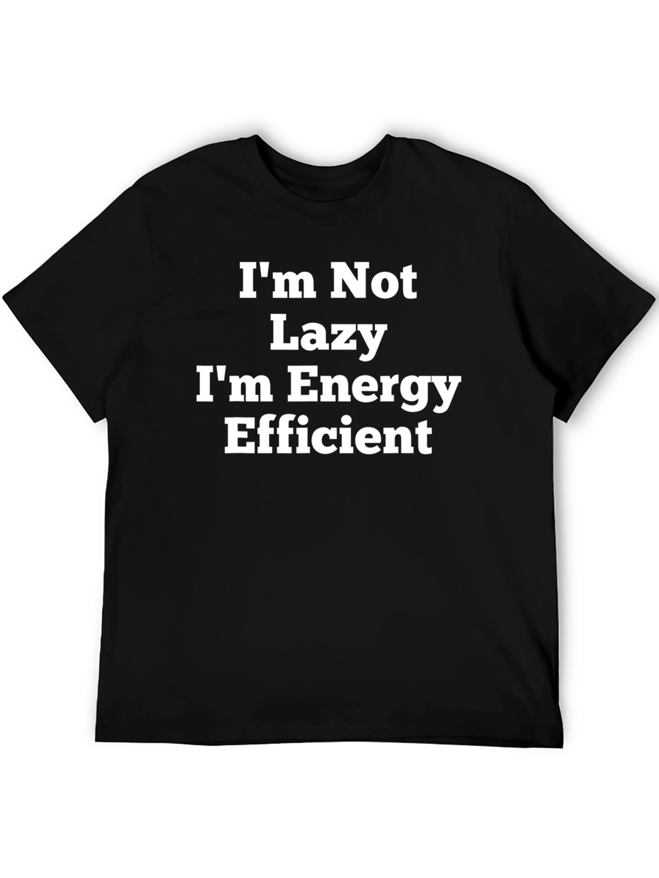 Funny Energy Efficient Black T-Shirt