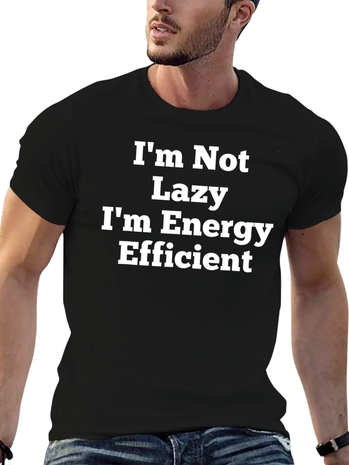 Funny Energy Efficient Black T-Shirt