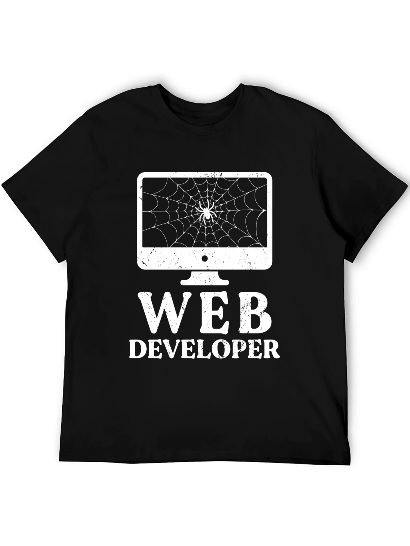 Web Developer Spider Web Graphic T-Shirt