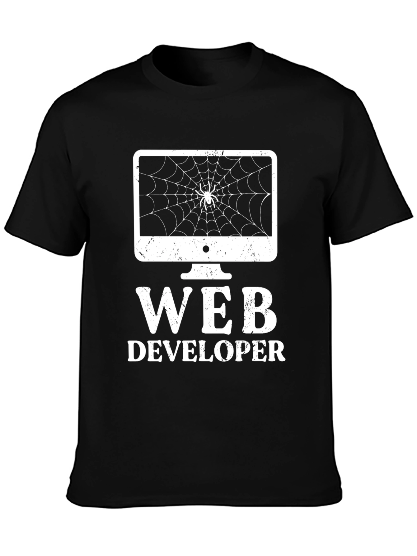 Web Developer Spider Web Graphic T-Shirt