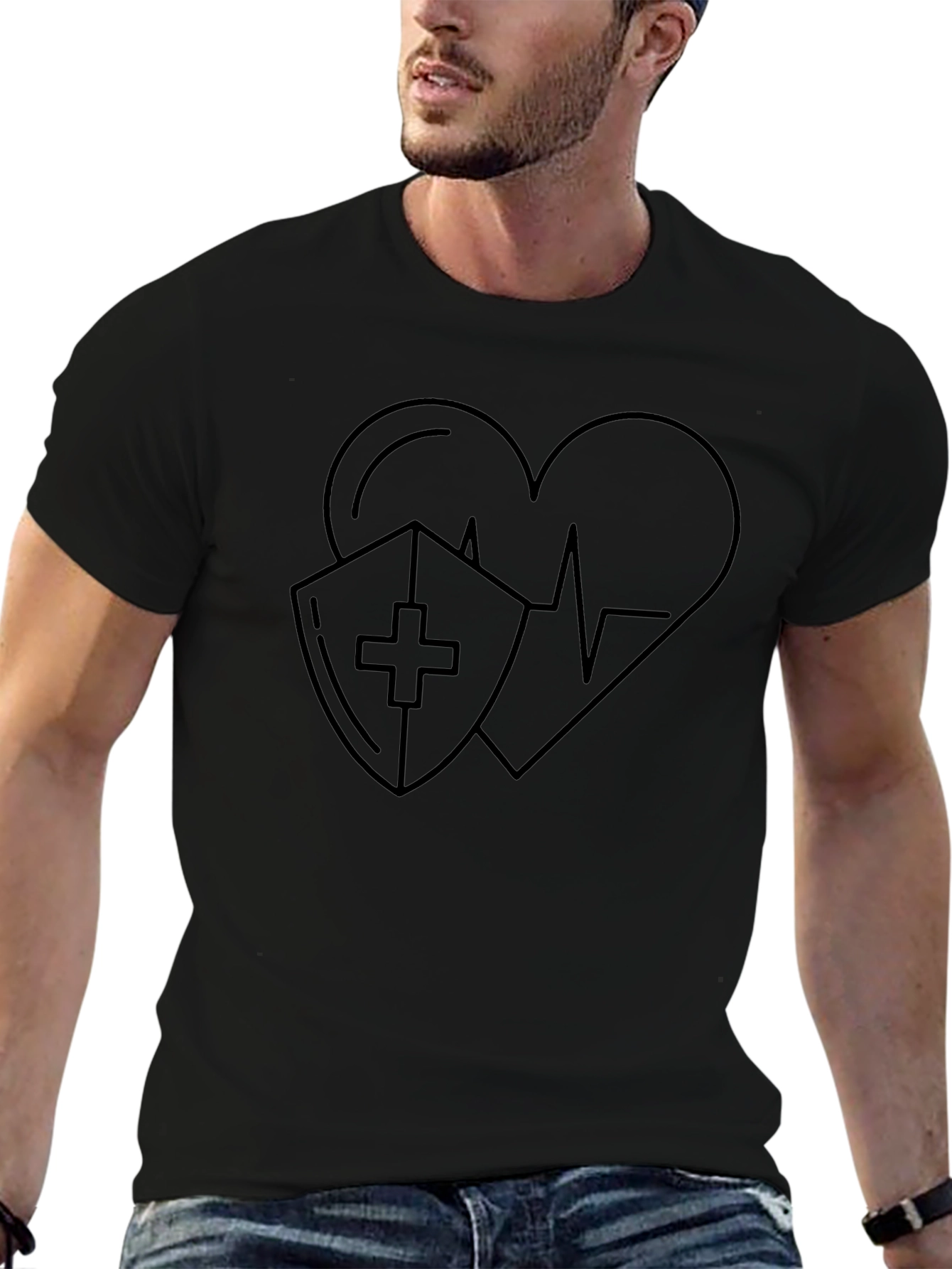 Heart Shield T-Shirt - Stylish Protection