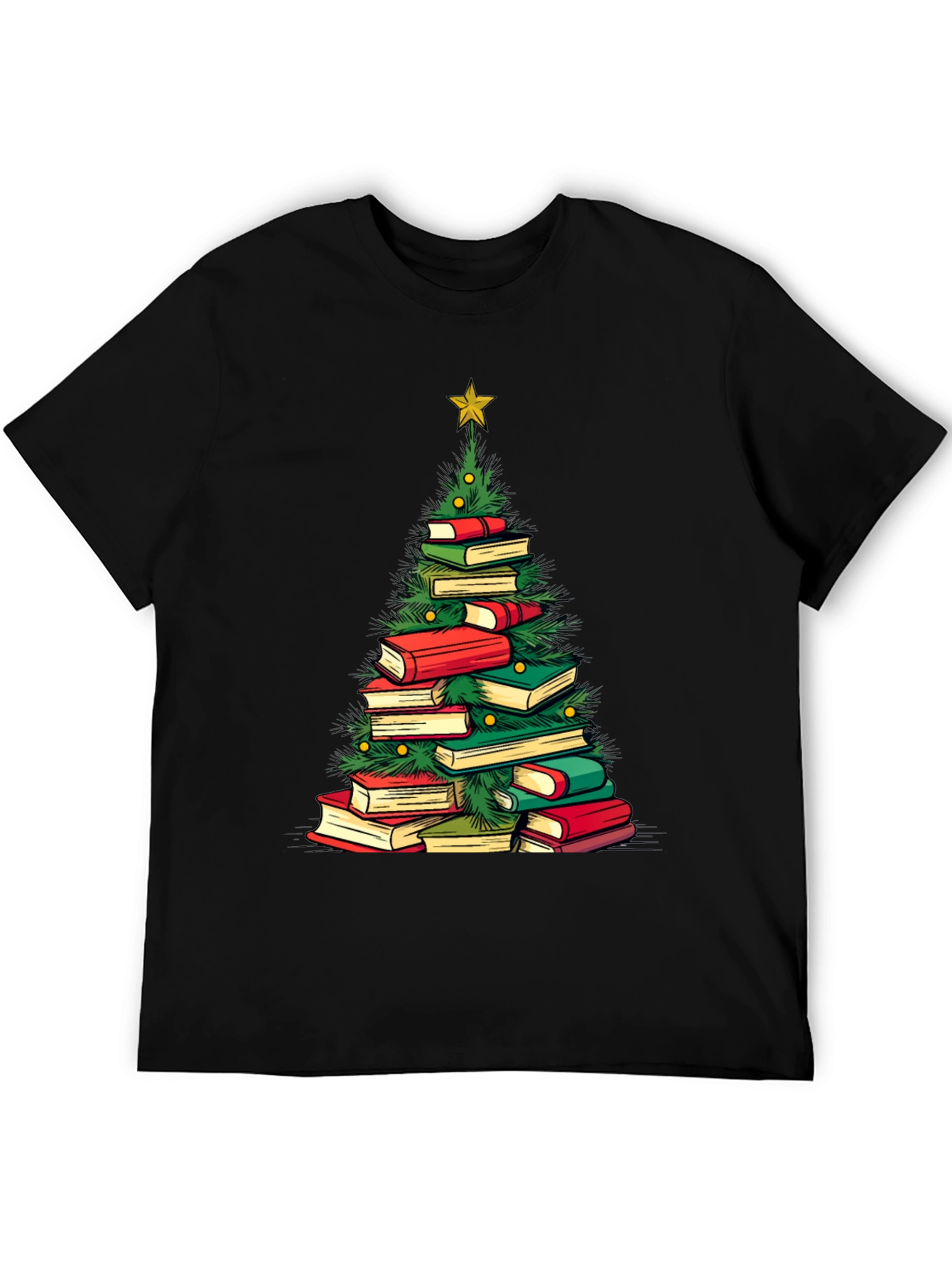 Book Christmas Tree T-Shirt