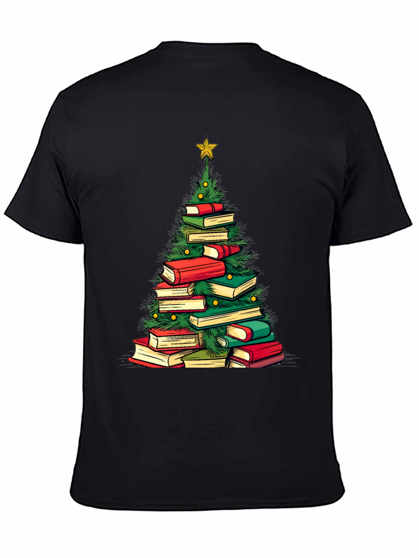 Book Christmas Tree T-Shirt