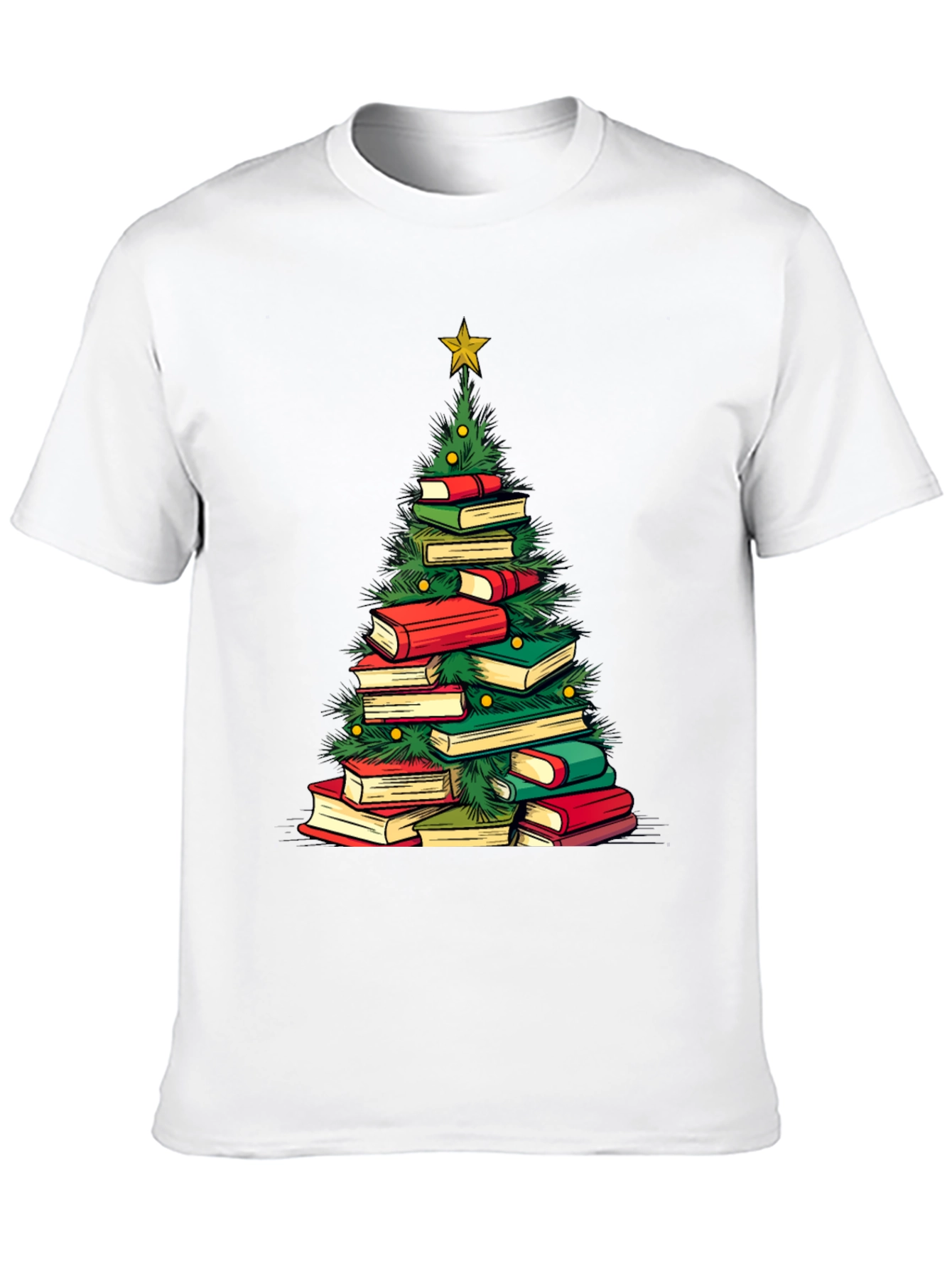 Book Christmas Tree T-Shirt