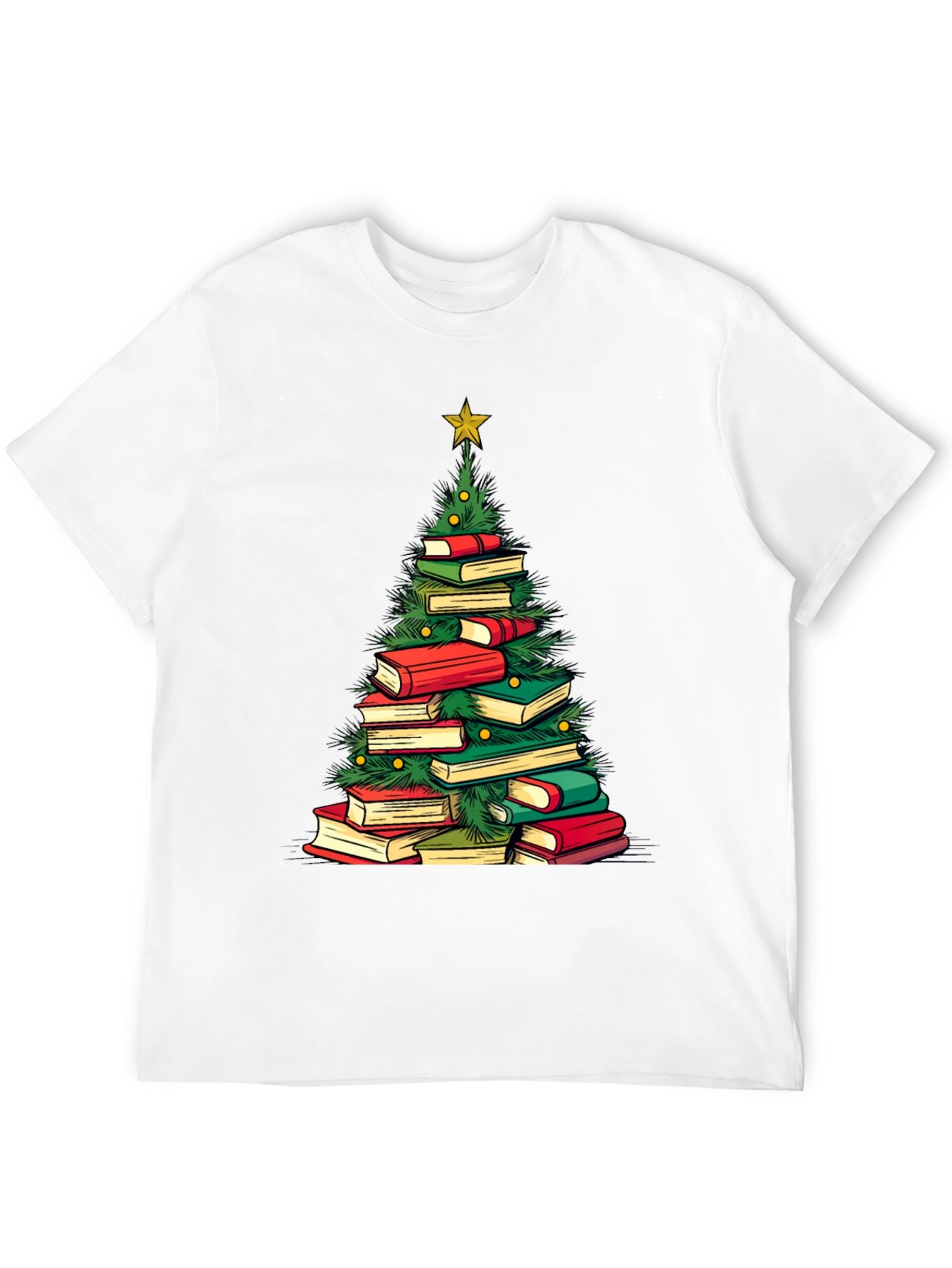 Book Christmas Tree T-Shirt