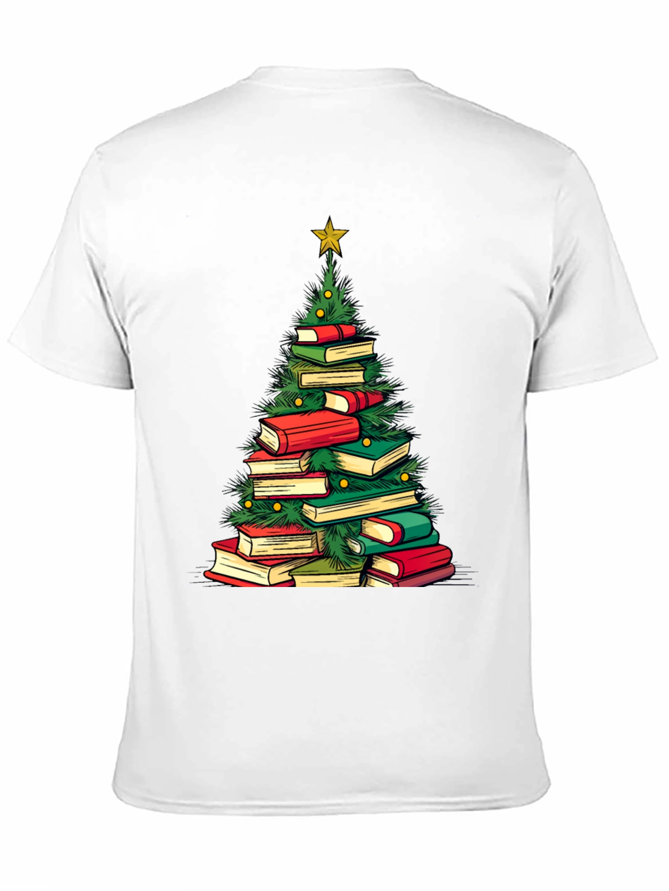 Book Christmas Tree T-Shirt