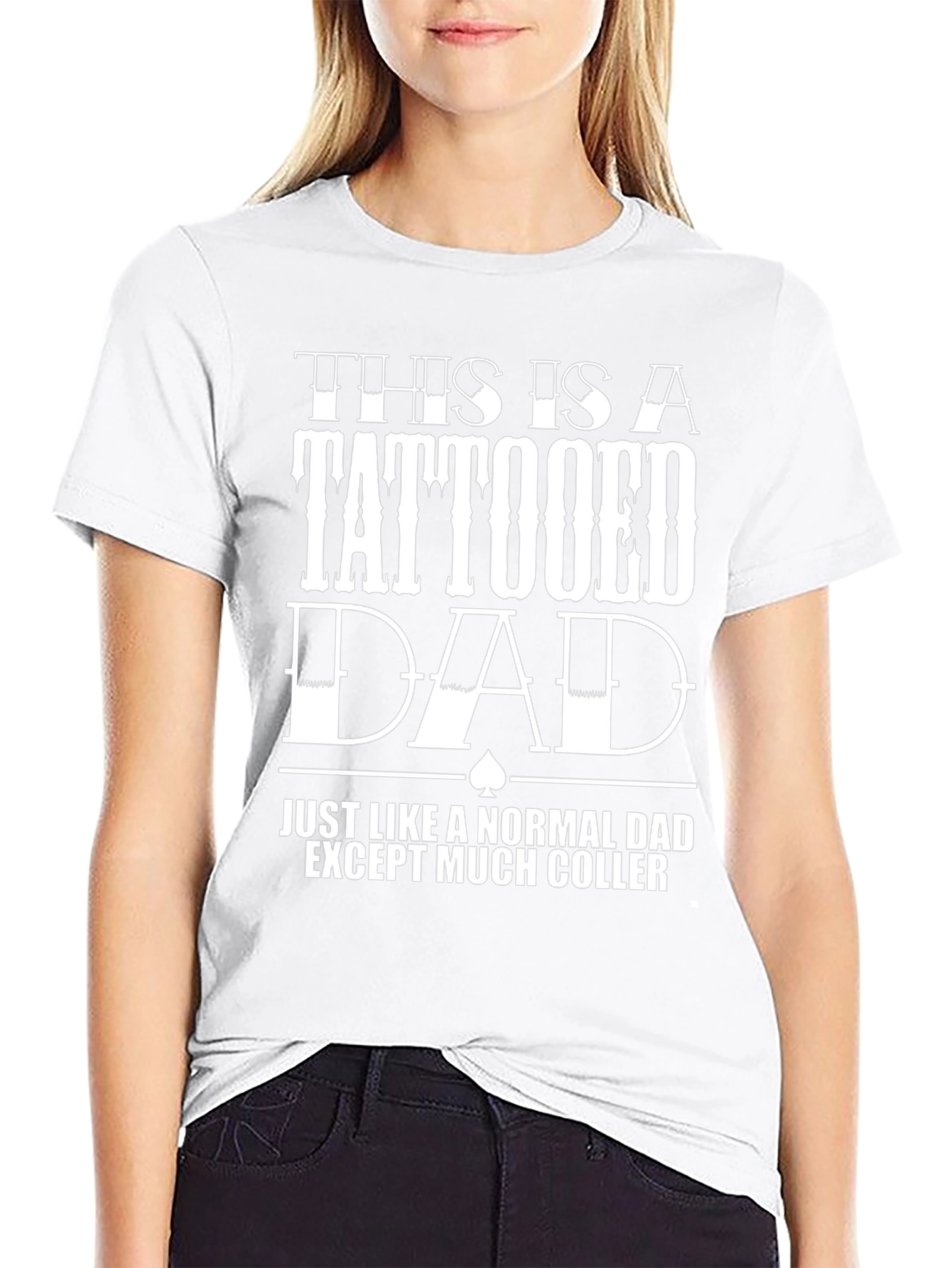 Tattooed Dad Black T-Shirt - Cool Dad Gift