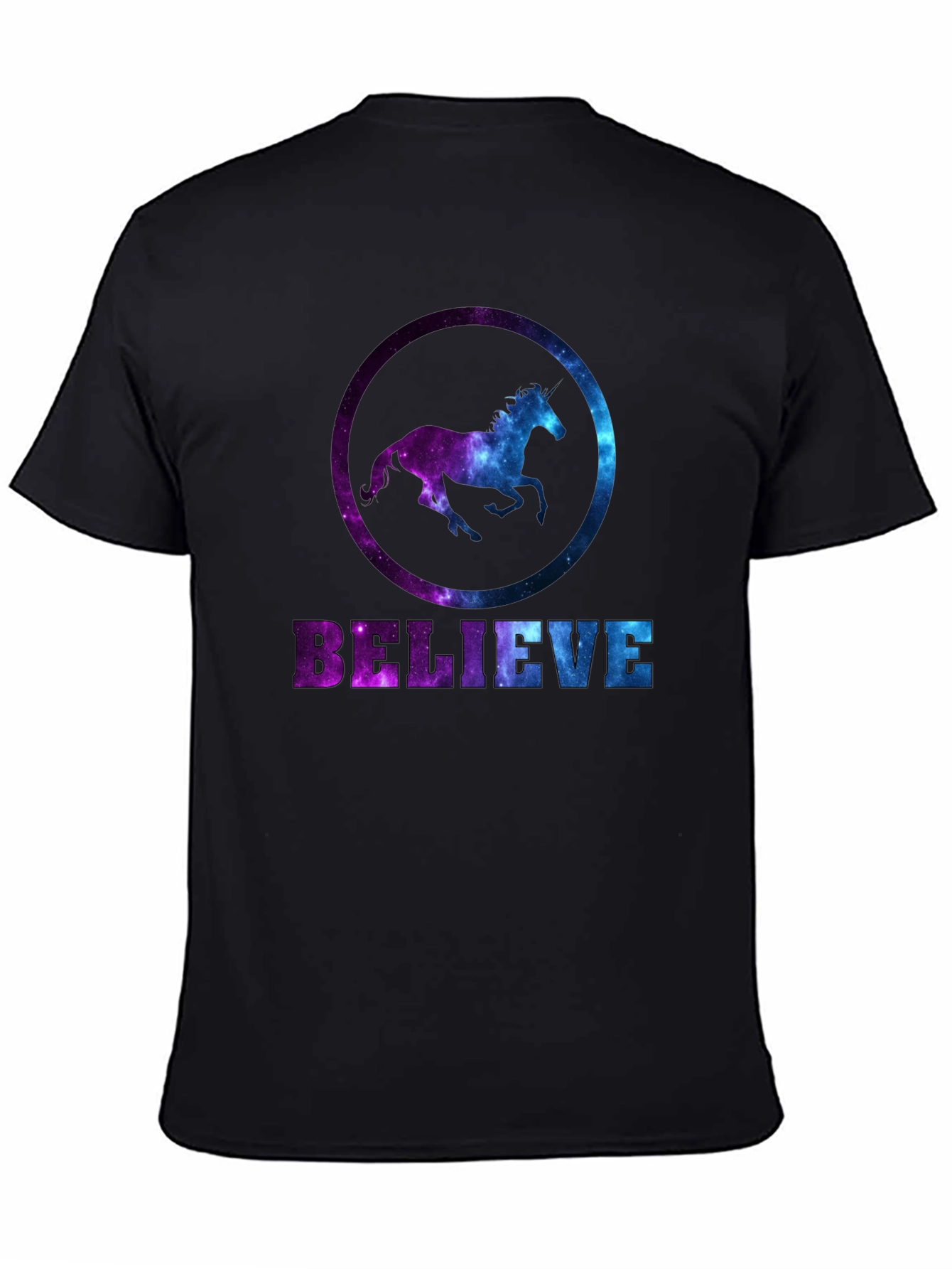 Believe Galaxy Horse Graphic Tee