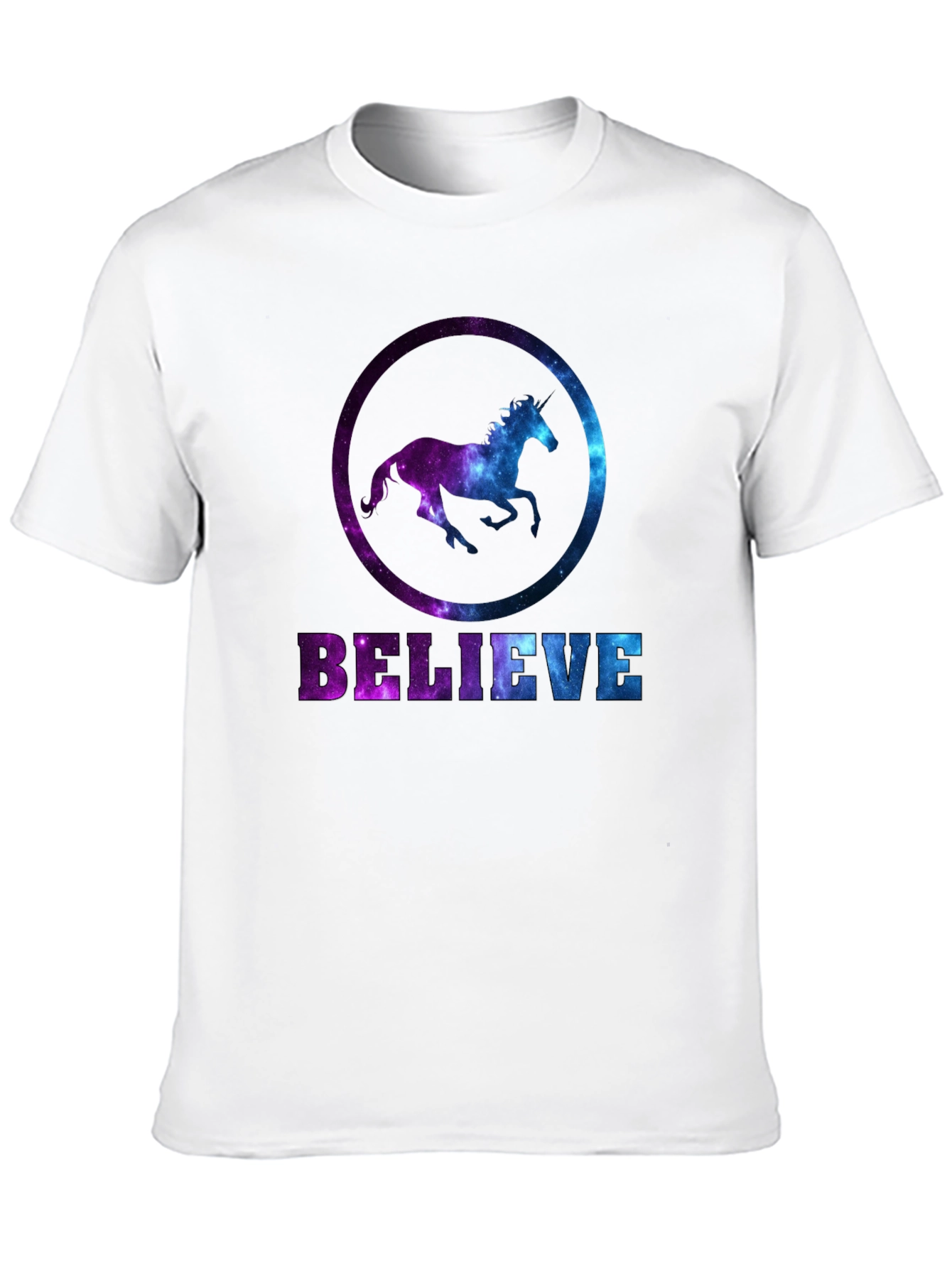 Believe Galaxy Horse Graphic Tee