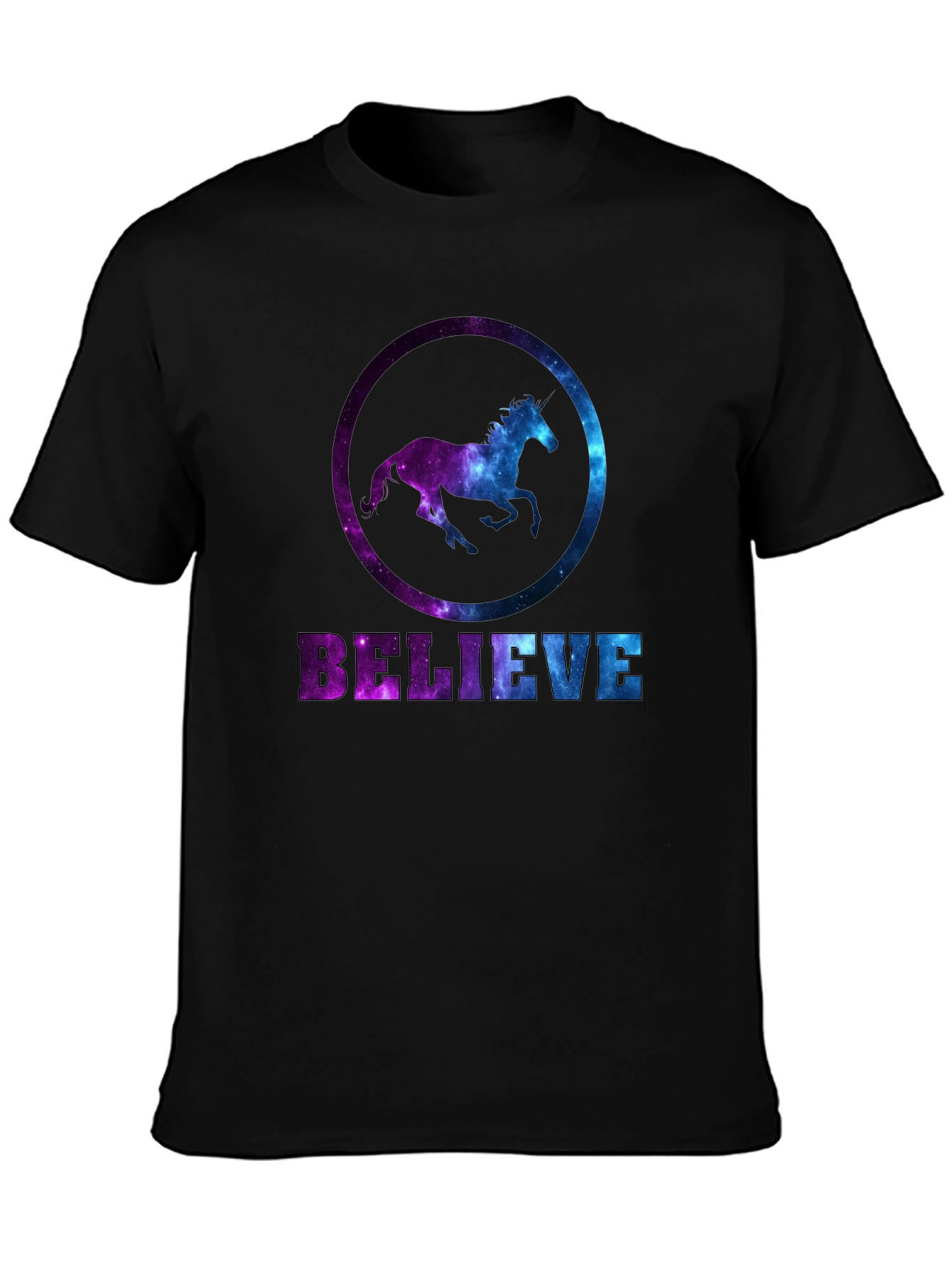 Believe Galaxy Horse Graphic Tee