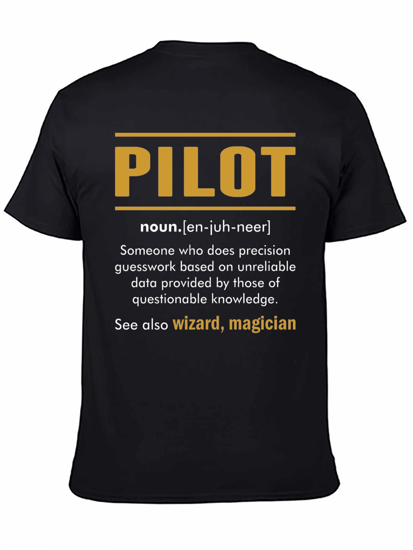 Pilot Definition T-Shirt - Precision Guesswork Apparel
