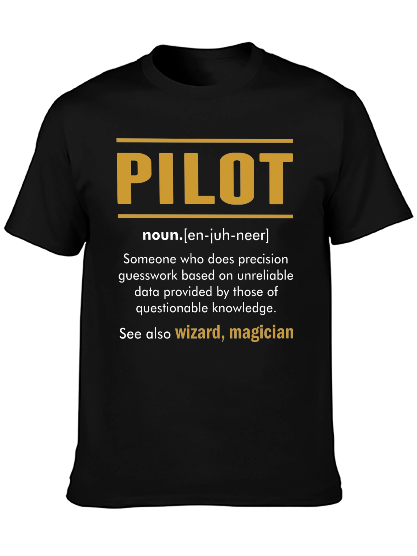 Pilot Definition T-Shirt - Precision Guesswork Apparel