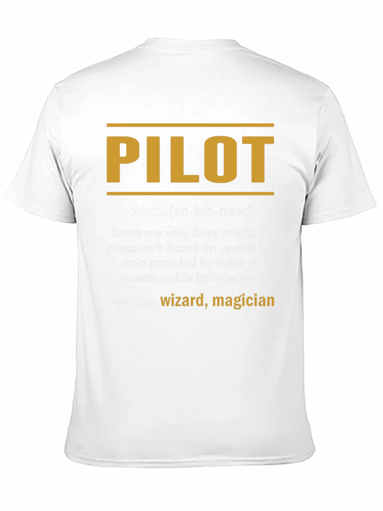 Pilot Definition T-Shirt - Precision Guesswork Apparel