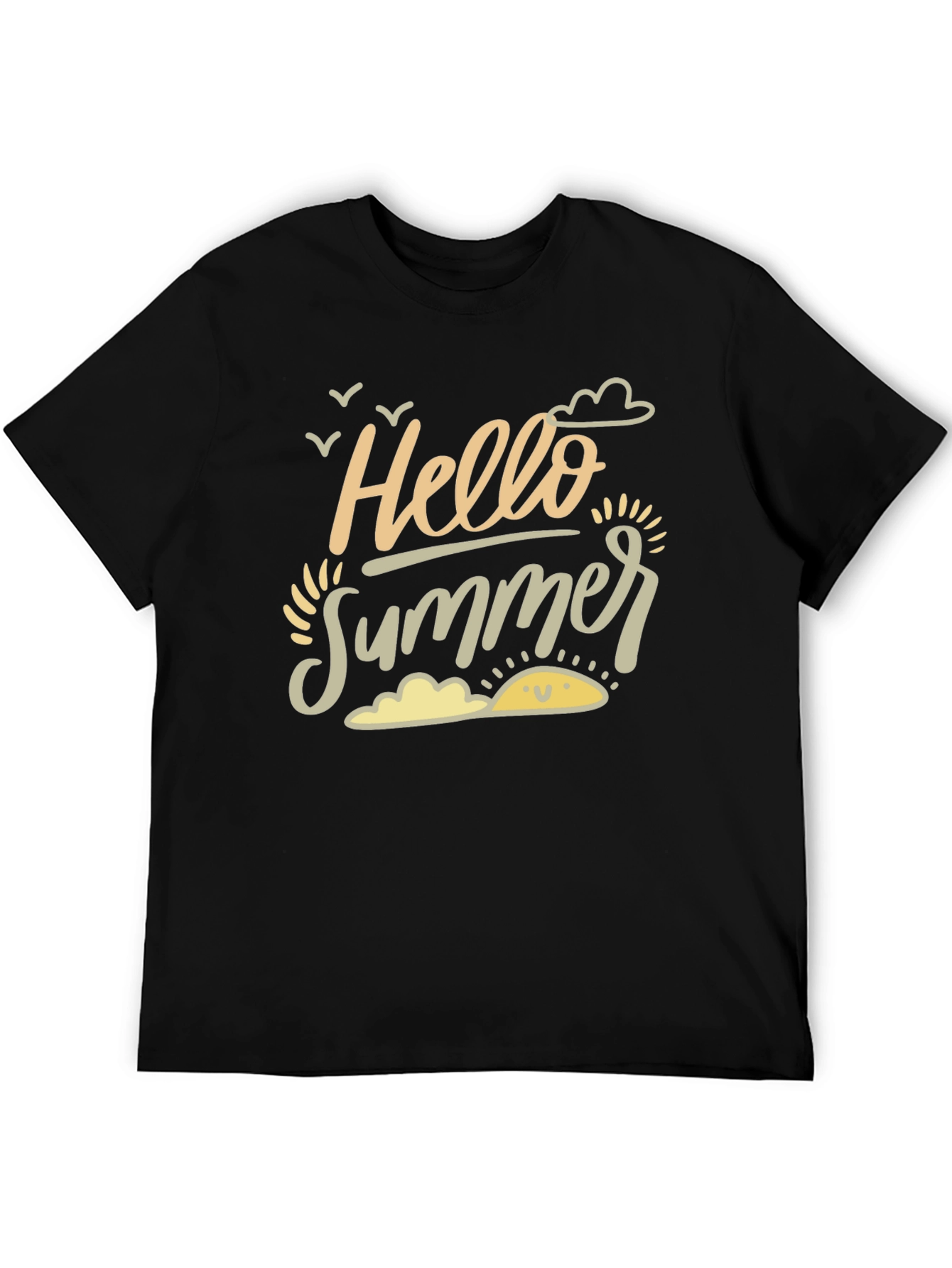 Hello Summer Graphic Tee - Black