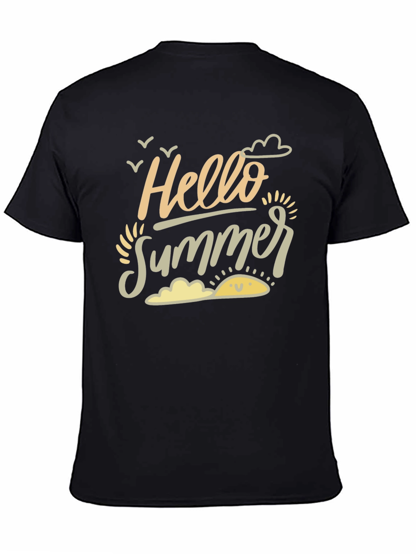Hello Summer Graphic Tee - Black