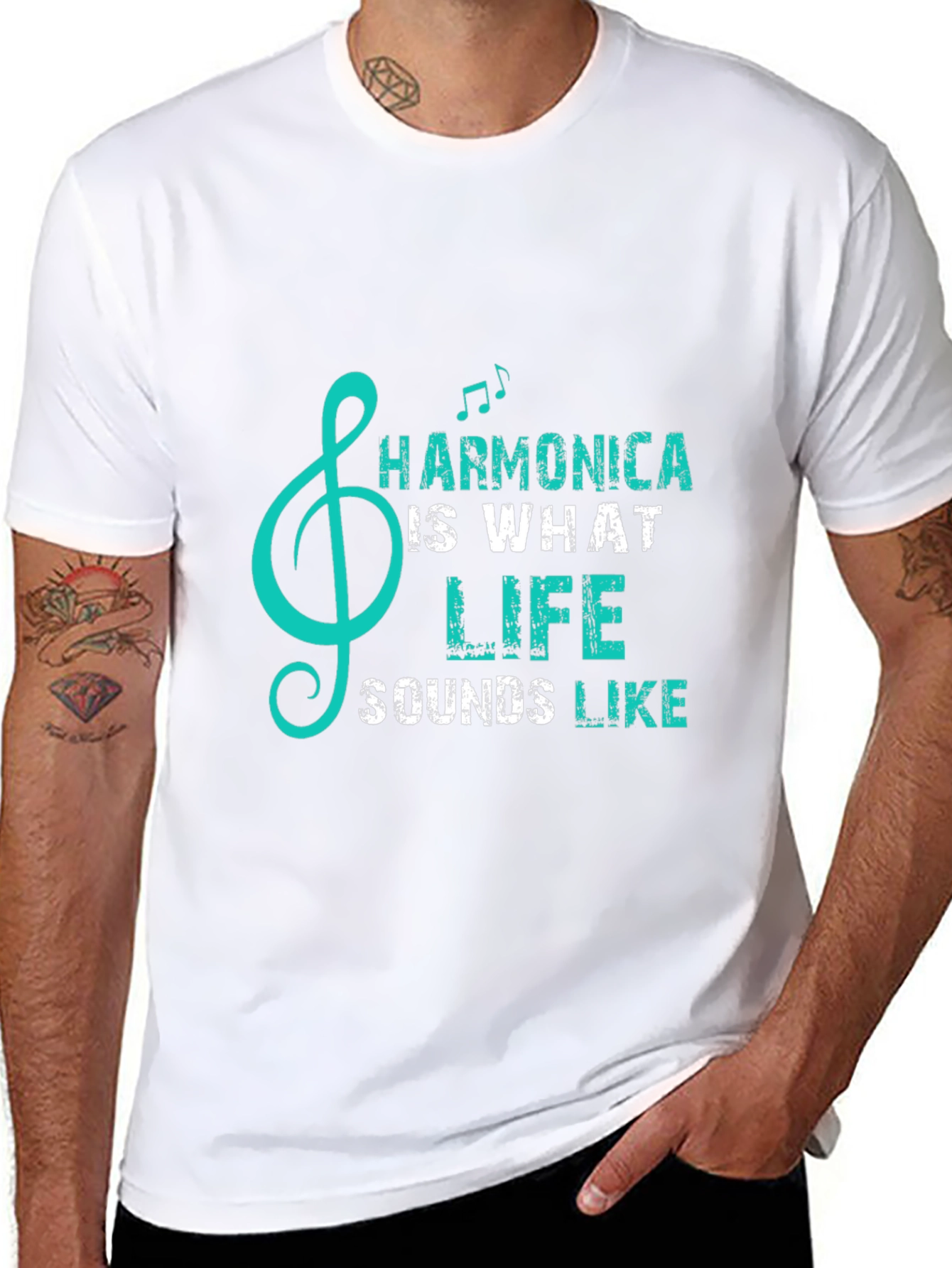 Harmonica is What Life Sounds Like T-Shirt