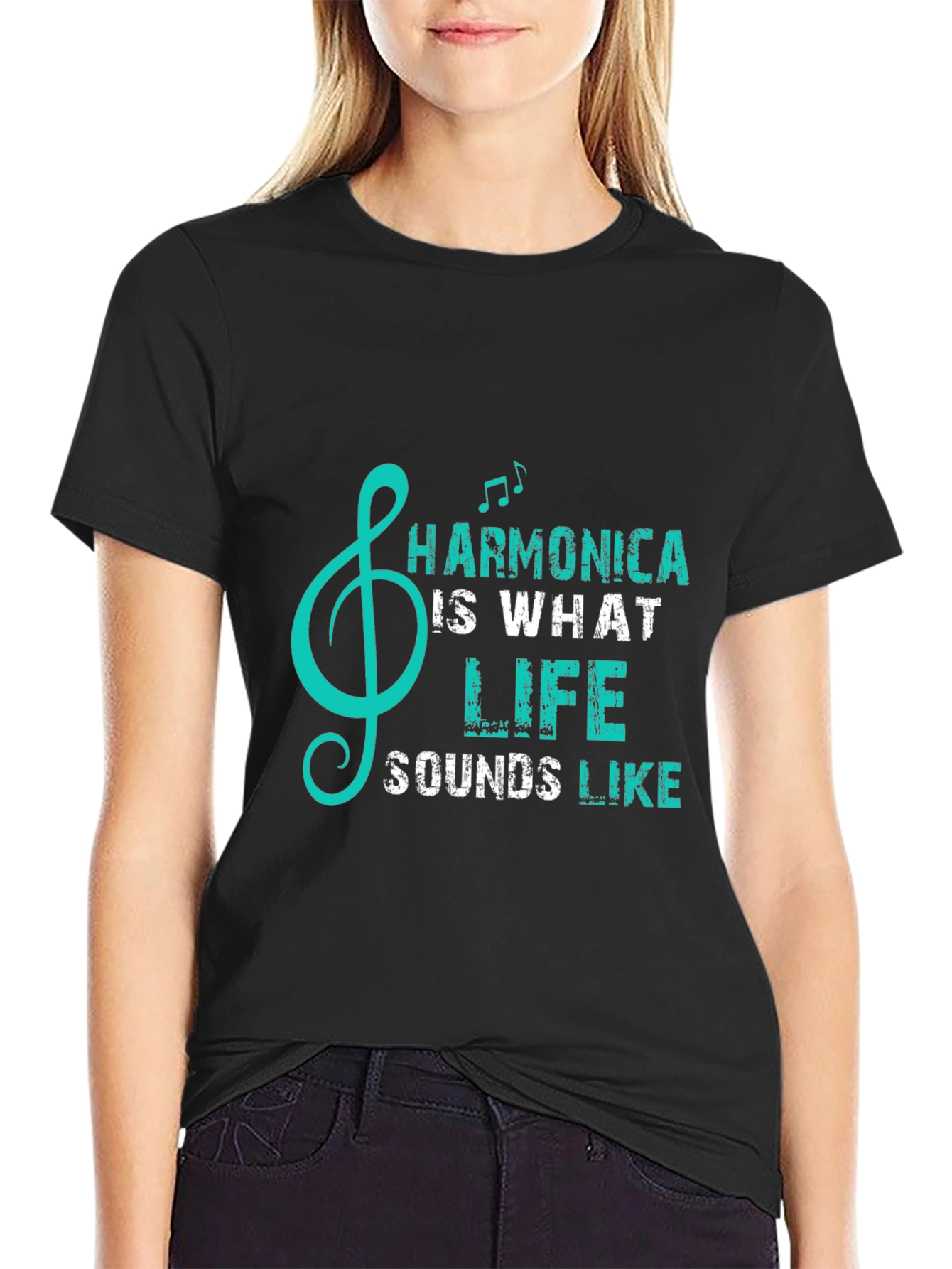 Harmonica is What Life Sounds Like T-Shirt