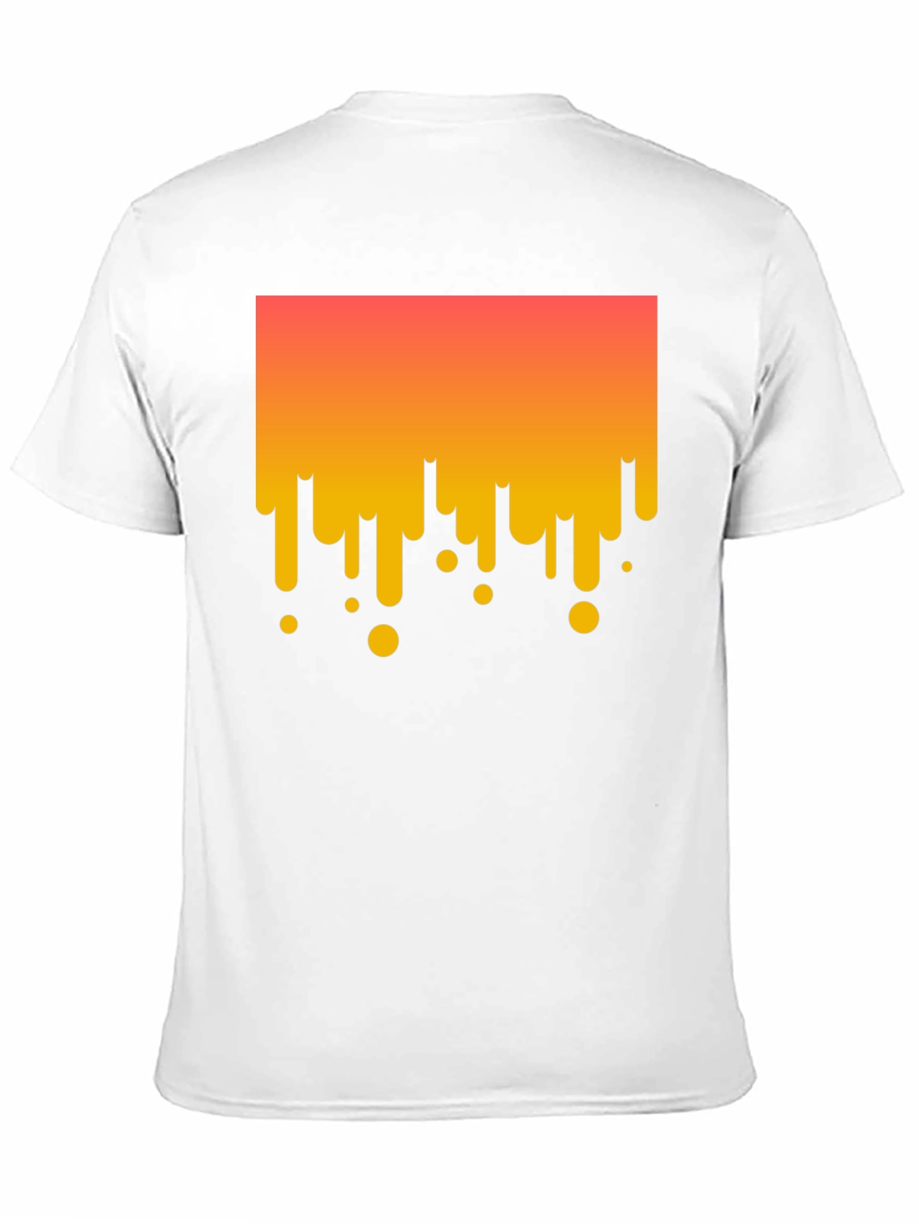 Modern Drip Graphic Tee - Stylish Black Cotton T-Shirt
