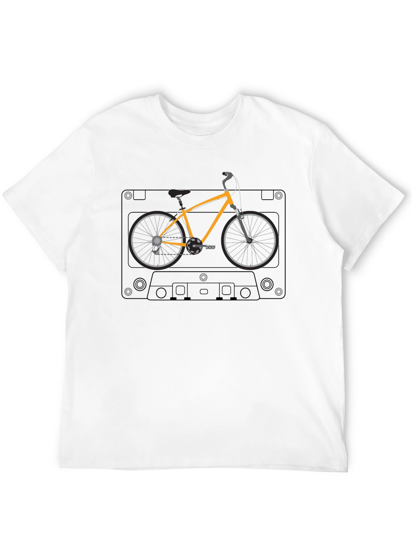 Retro Bicycle Cassette Tape Graphic Tee