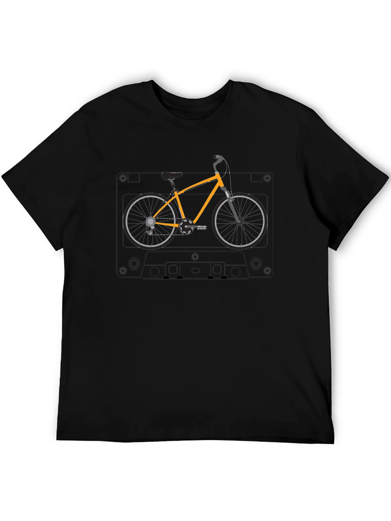 Retro Bicycle Cassette Tape Graphic Tee