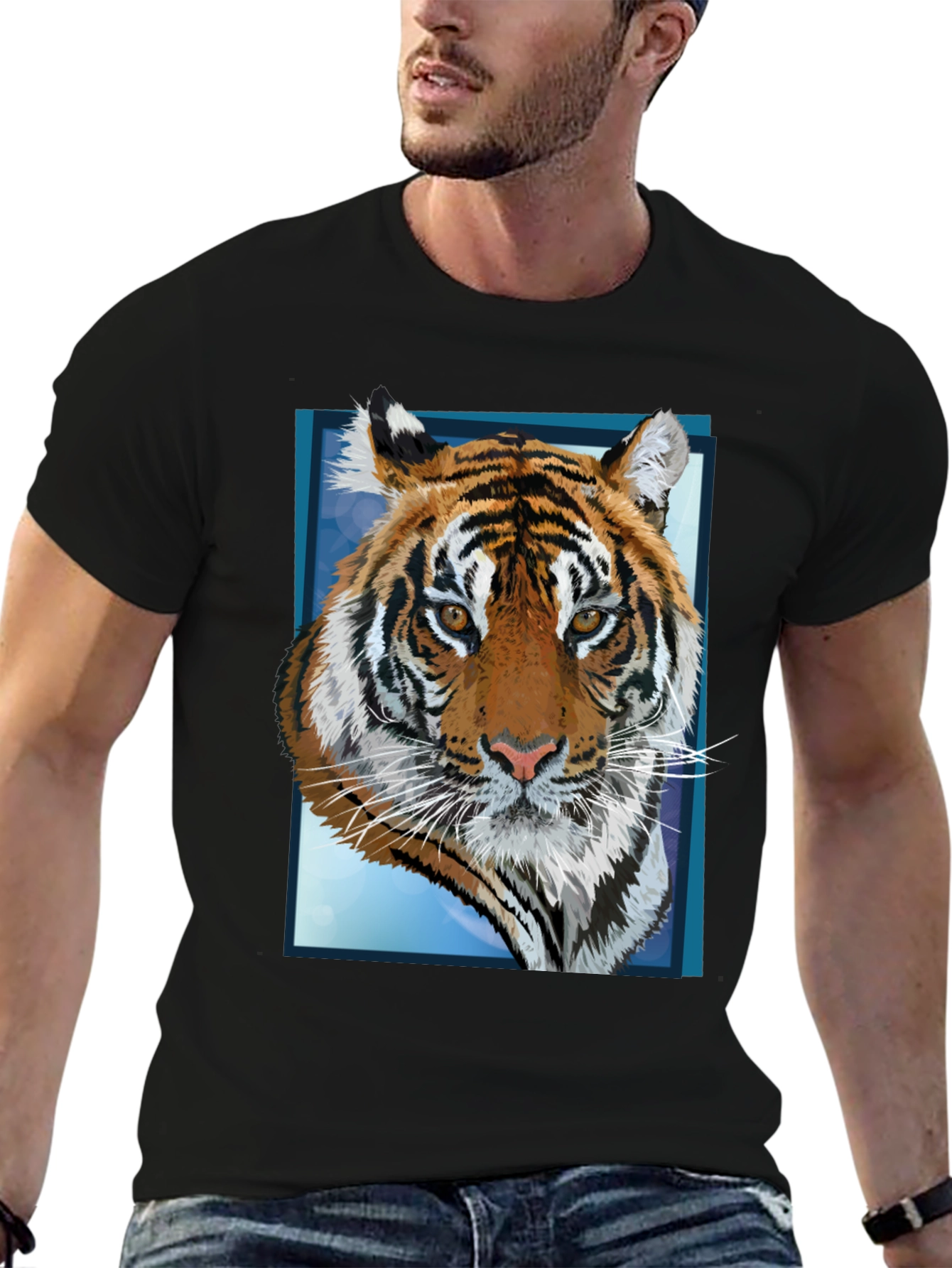 Tiger Graphic T-Shirt - Bold Animal Print Tee