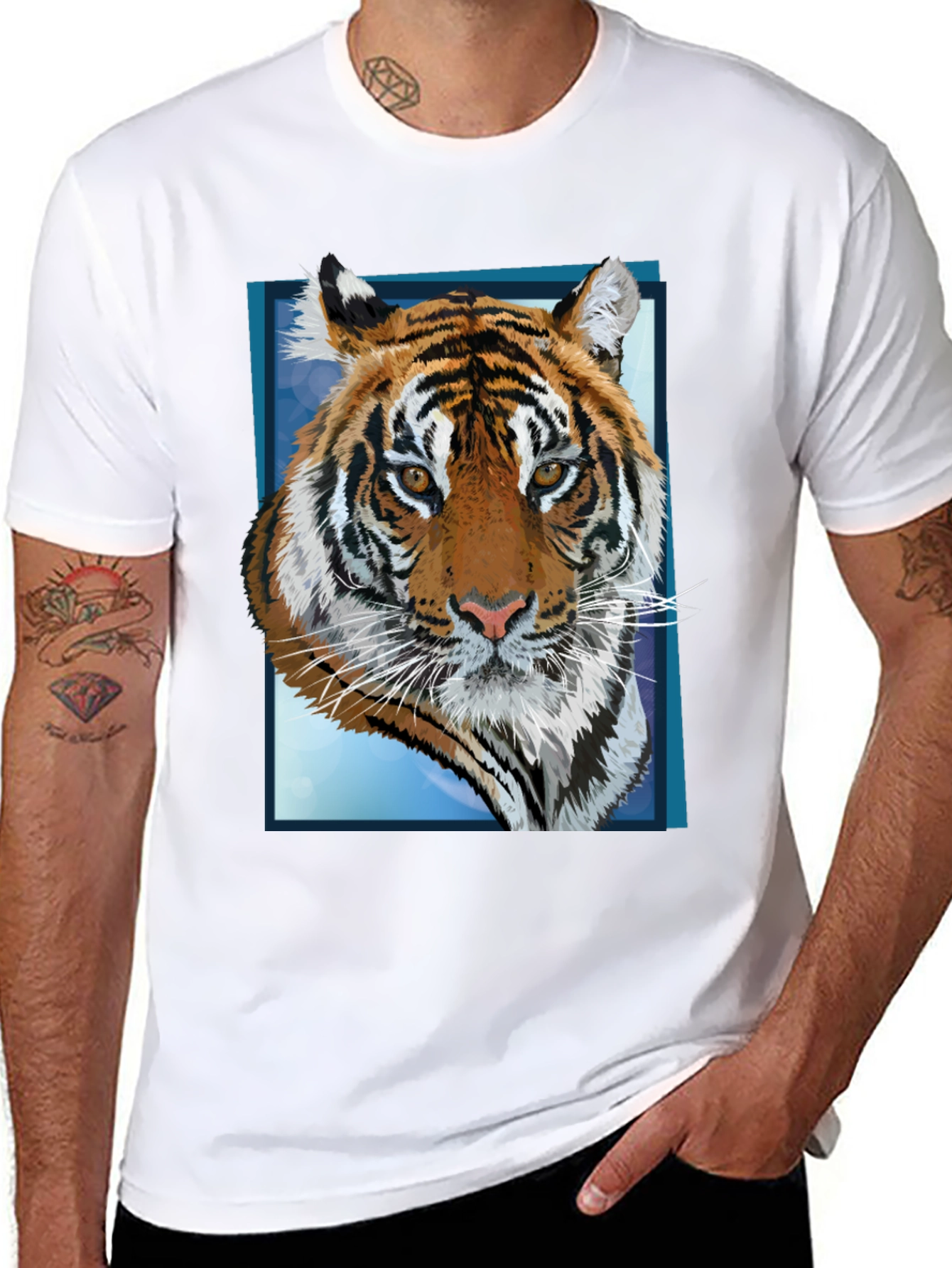 Tiger Graphic T-Shirt - Bold Animal Print Tee