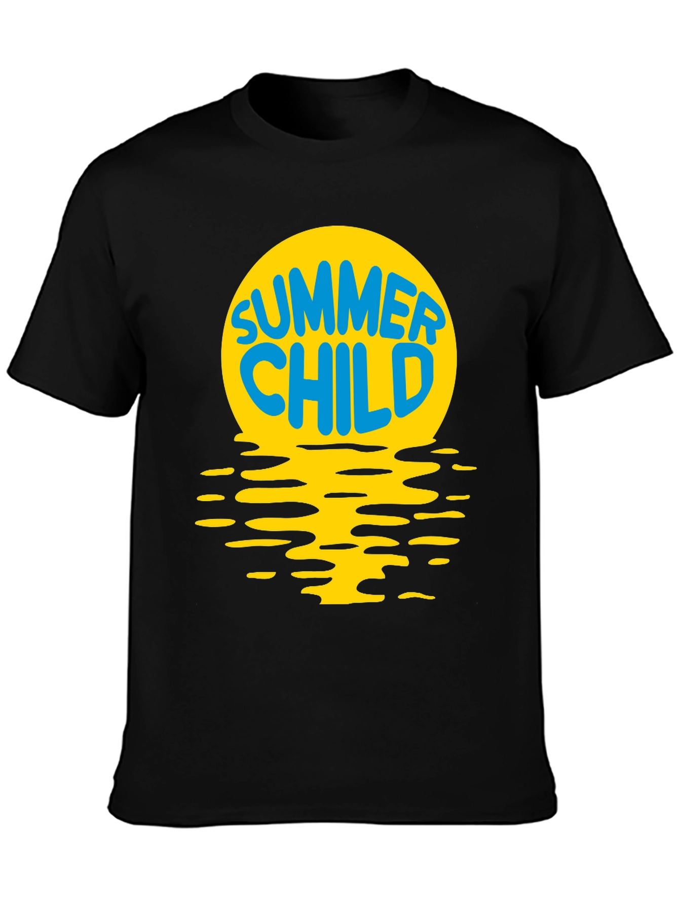 Summer Child T-Shirt - Black Cotton Tee