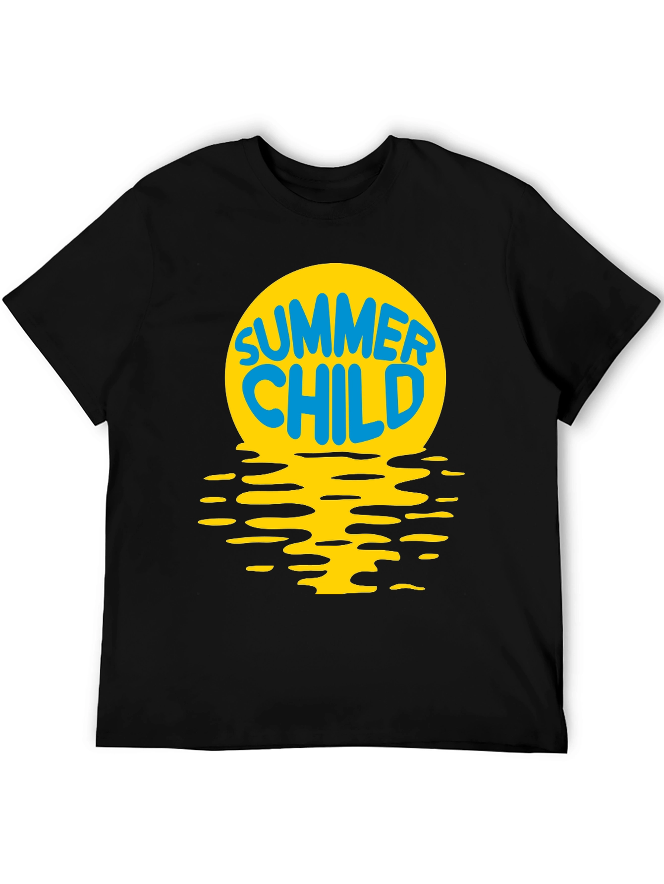 Summer Child T-Shirt - Black Cotton Tee