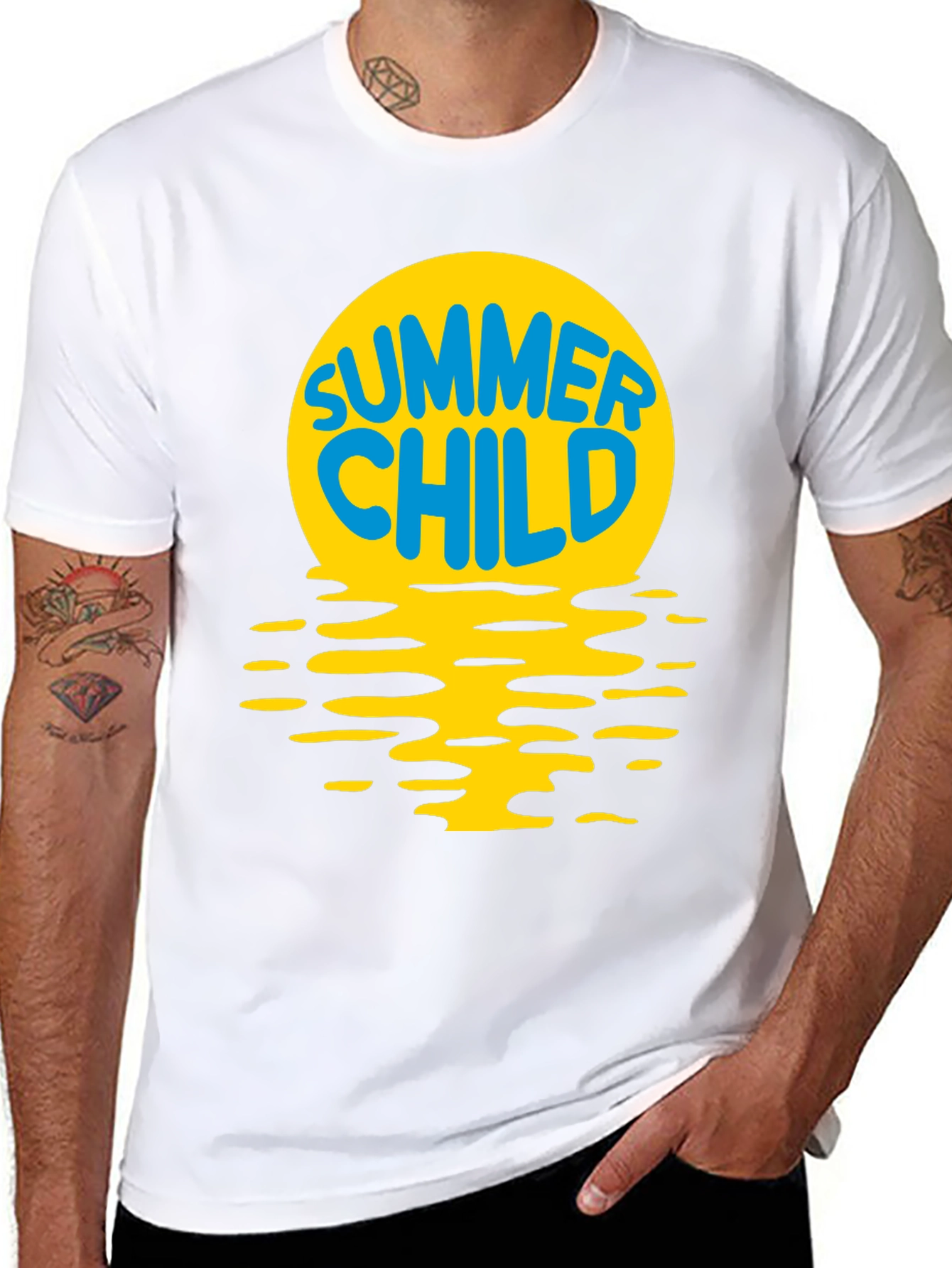 Summer Child T-Shirt - Black Cotton Tee